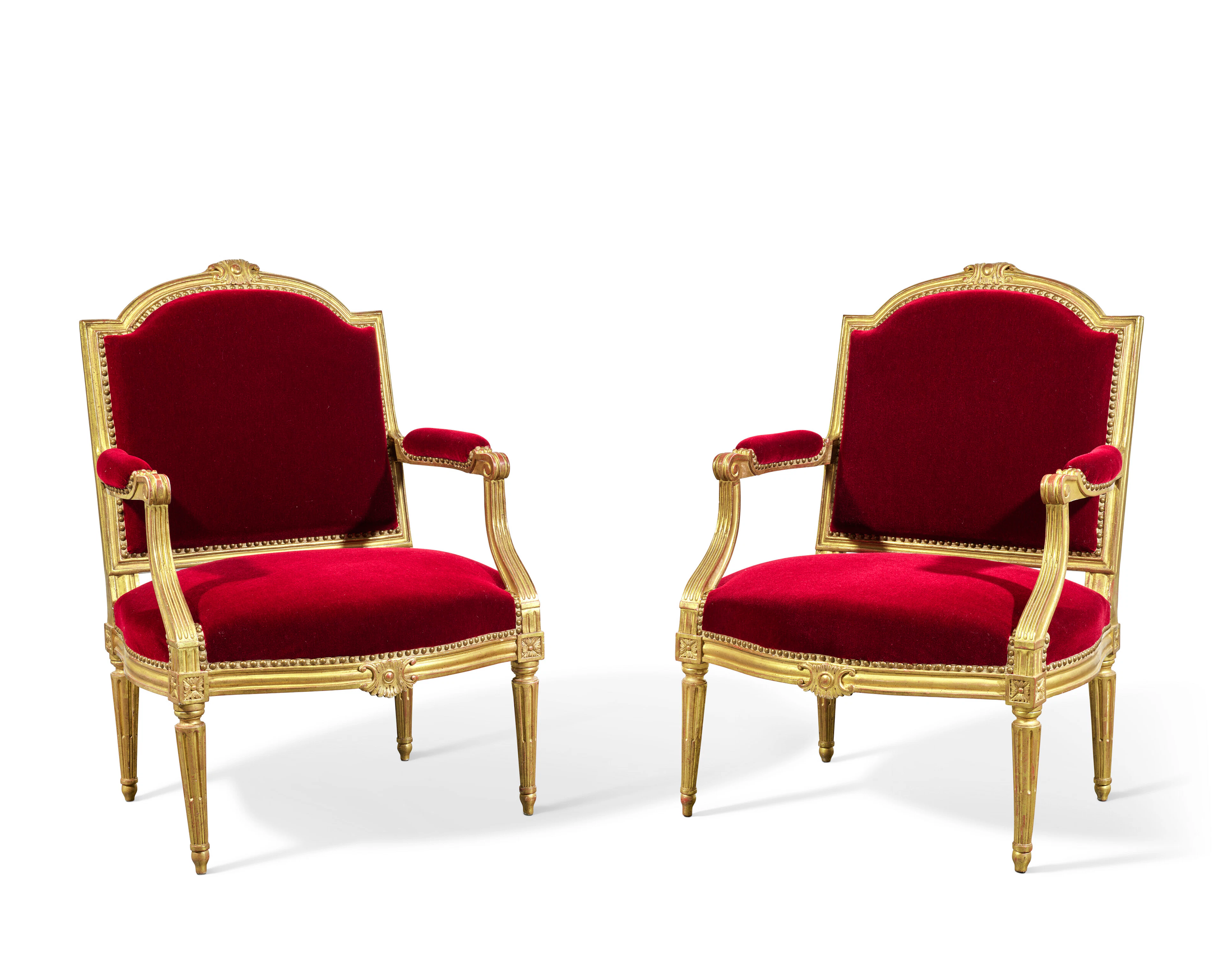 Paire De Fauteuils D'époque Louis Xvi