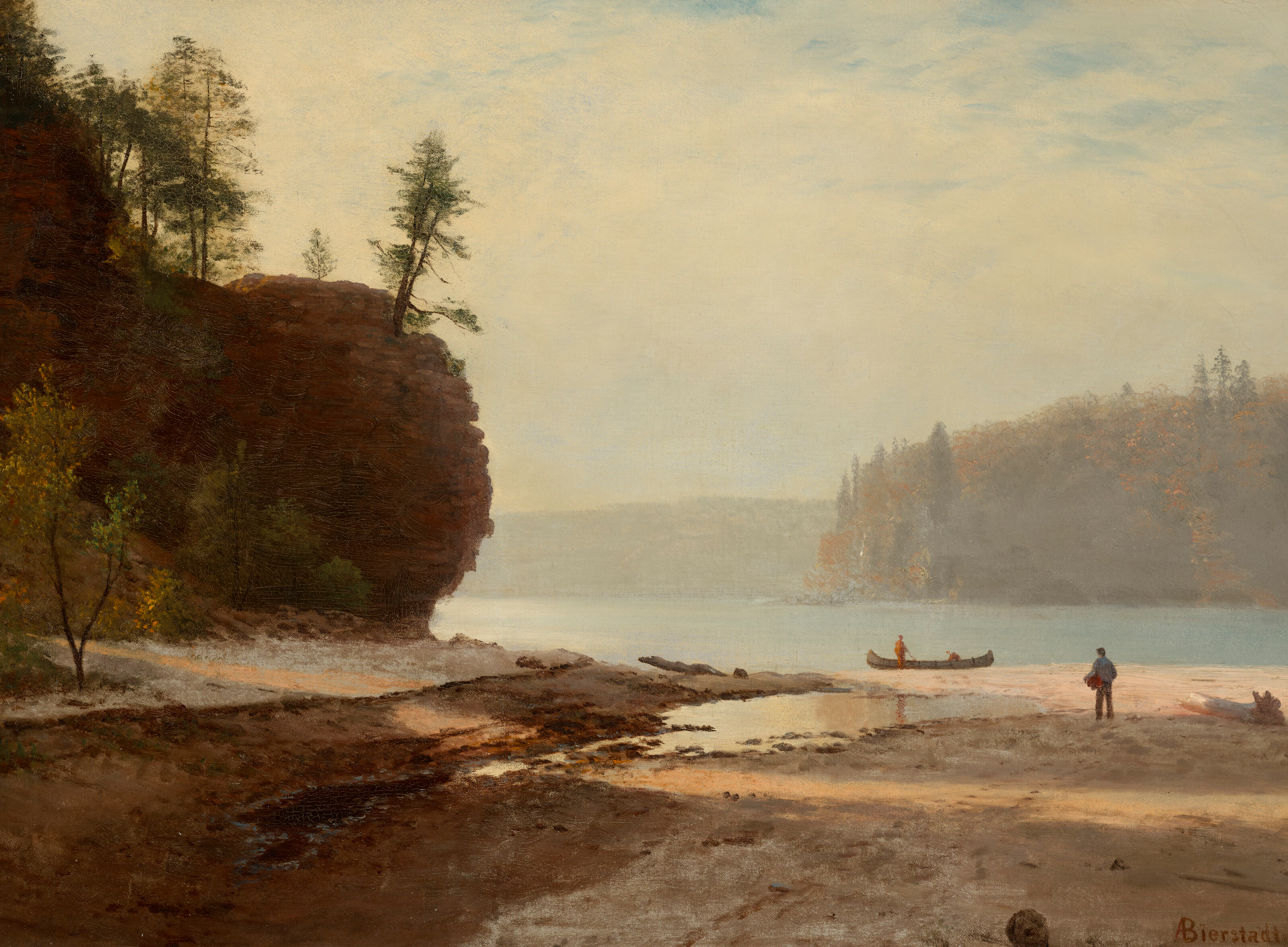 ALBERT BIERSTADT (1830-1902) On the Wisconsin River, near Milwaukee