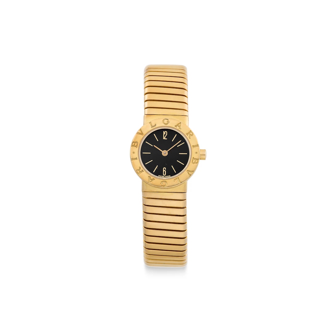 Bulgari Gold 'Tubogas' Wristwatch