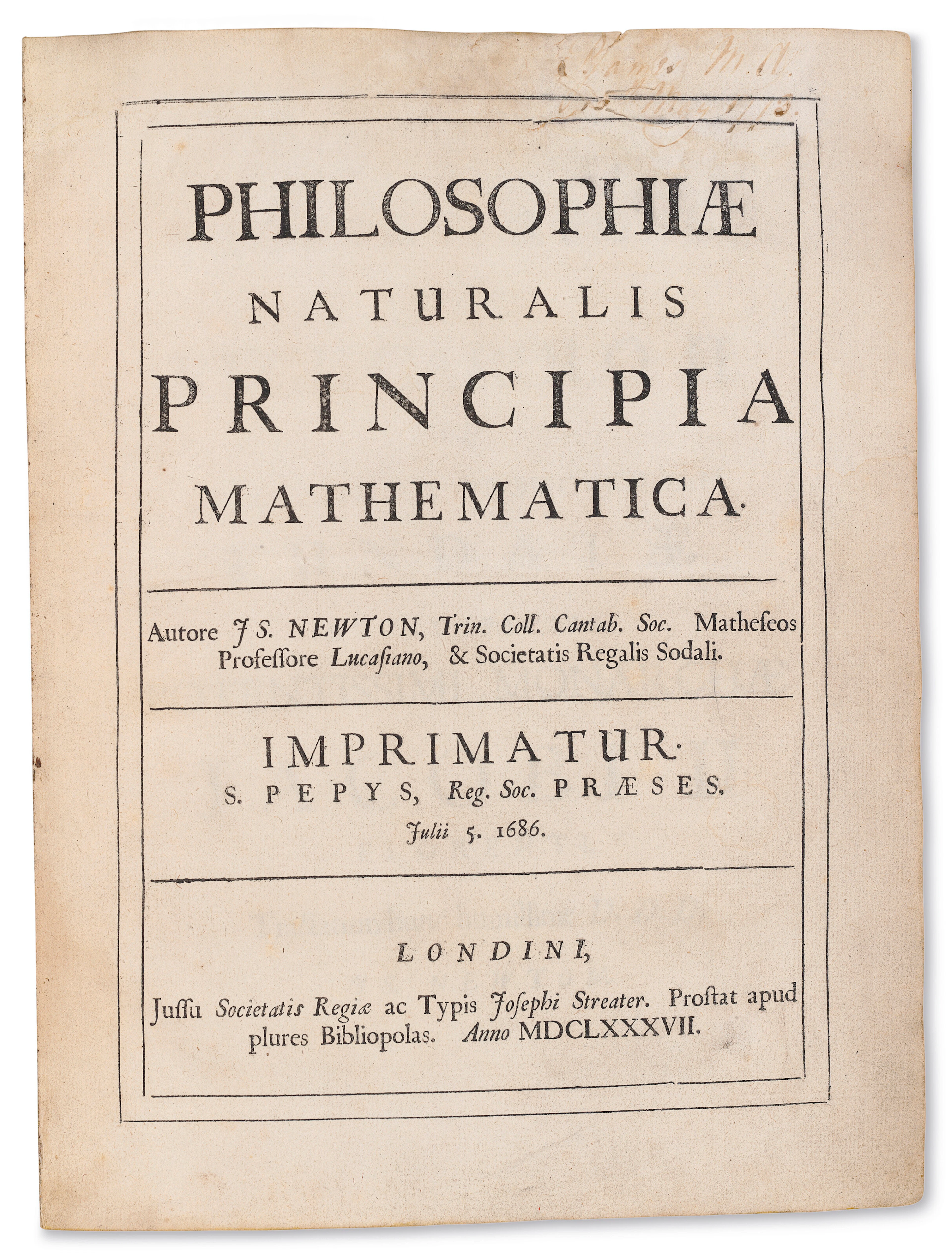 Philosophiae Naturalis Principia Mathematica