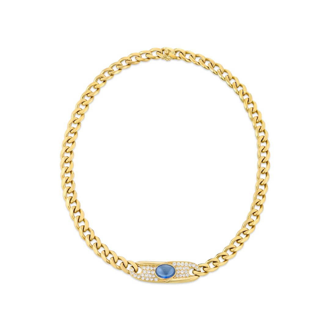 Bulgari Sapphire and Diamond Necklace