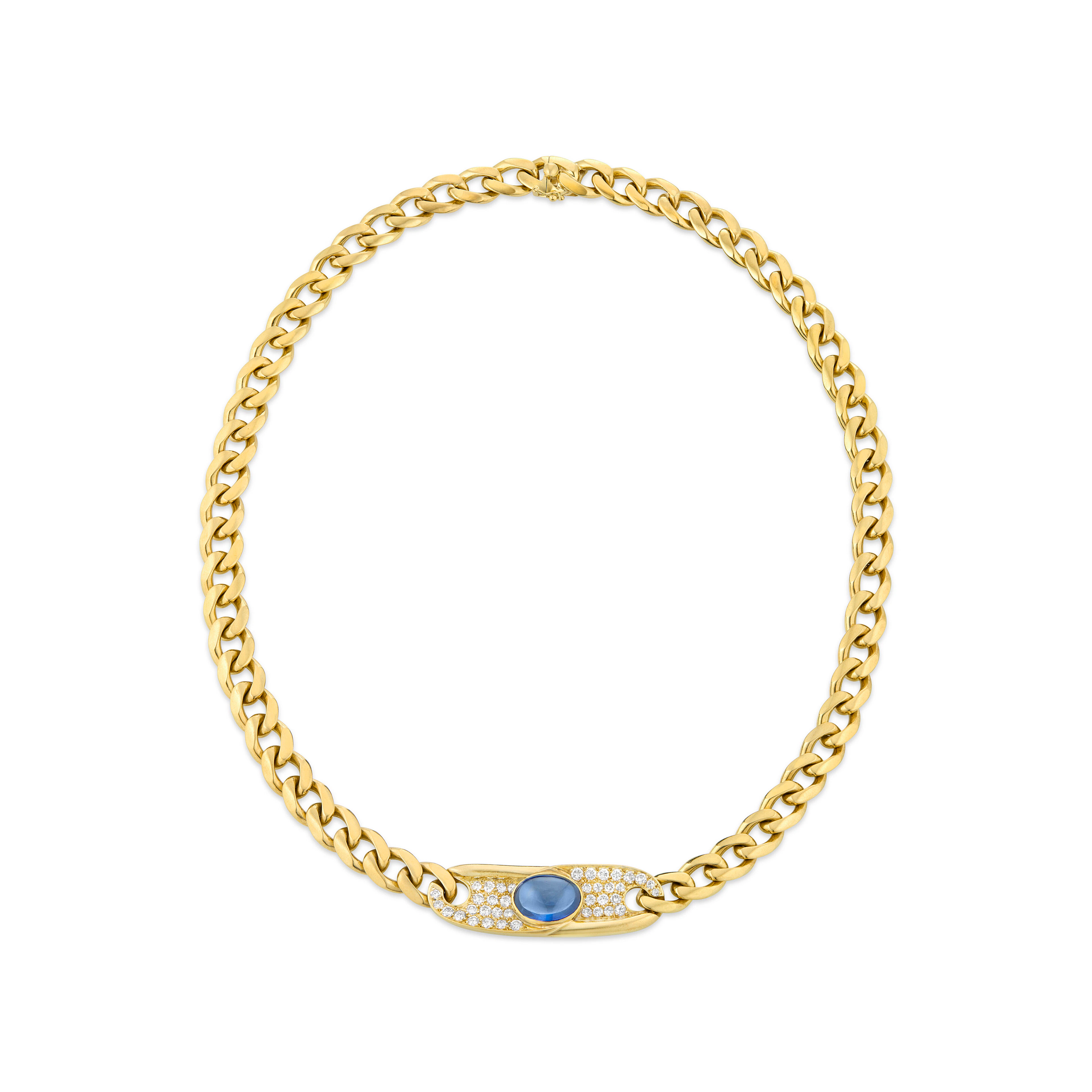 Bulgari Sapphire and Diamond Necklace