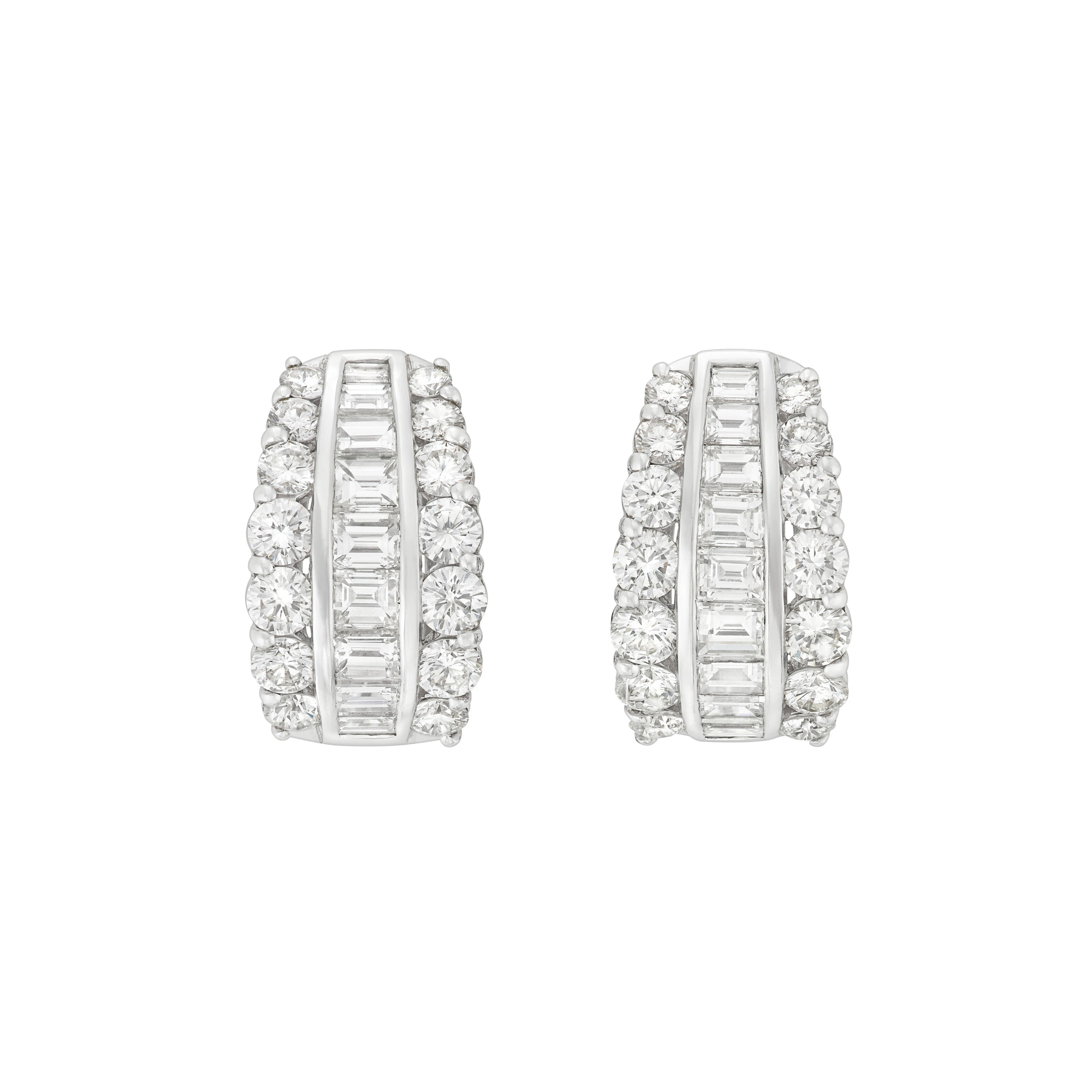 Diamond Hoop Earrings