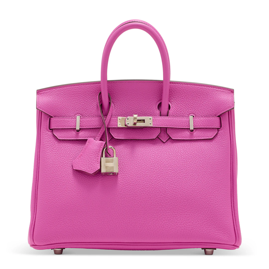 A Magnolia Togo Leather Birkin 25 with Palladium Hardware
