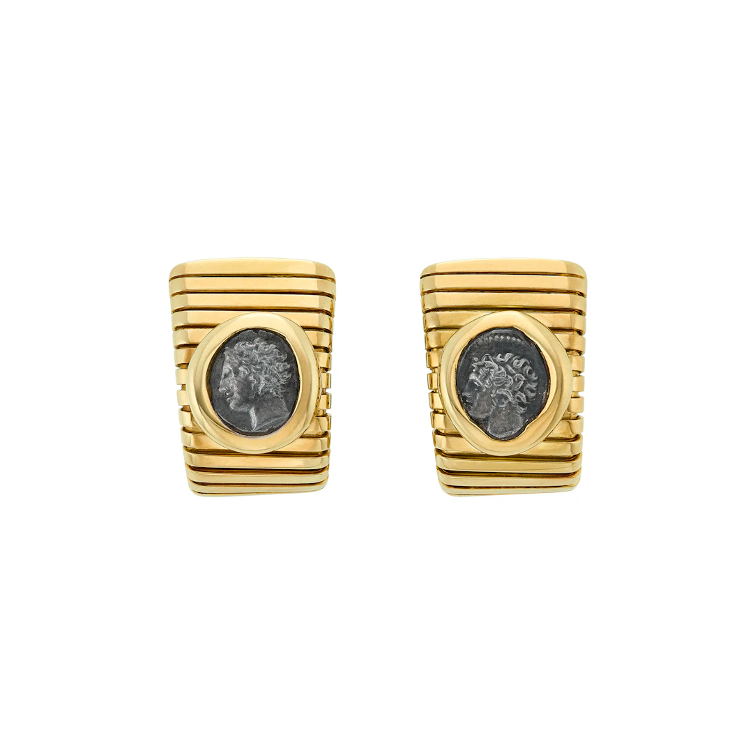 Bulgari Coin and Gold 'Monete' Earrings