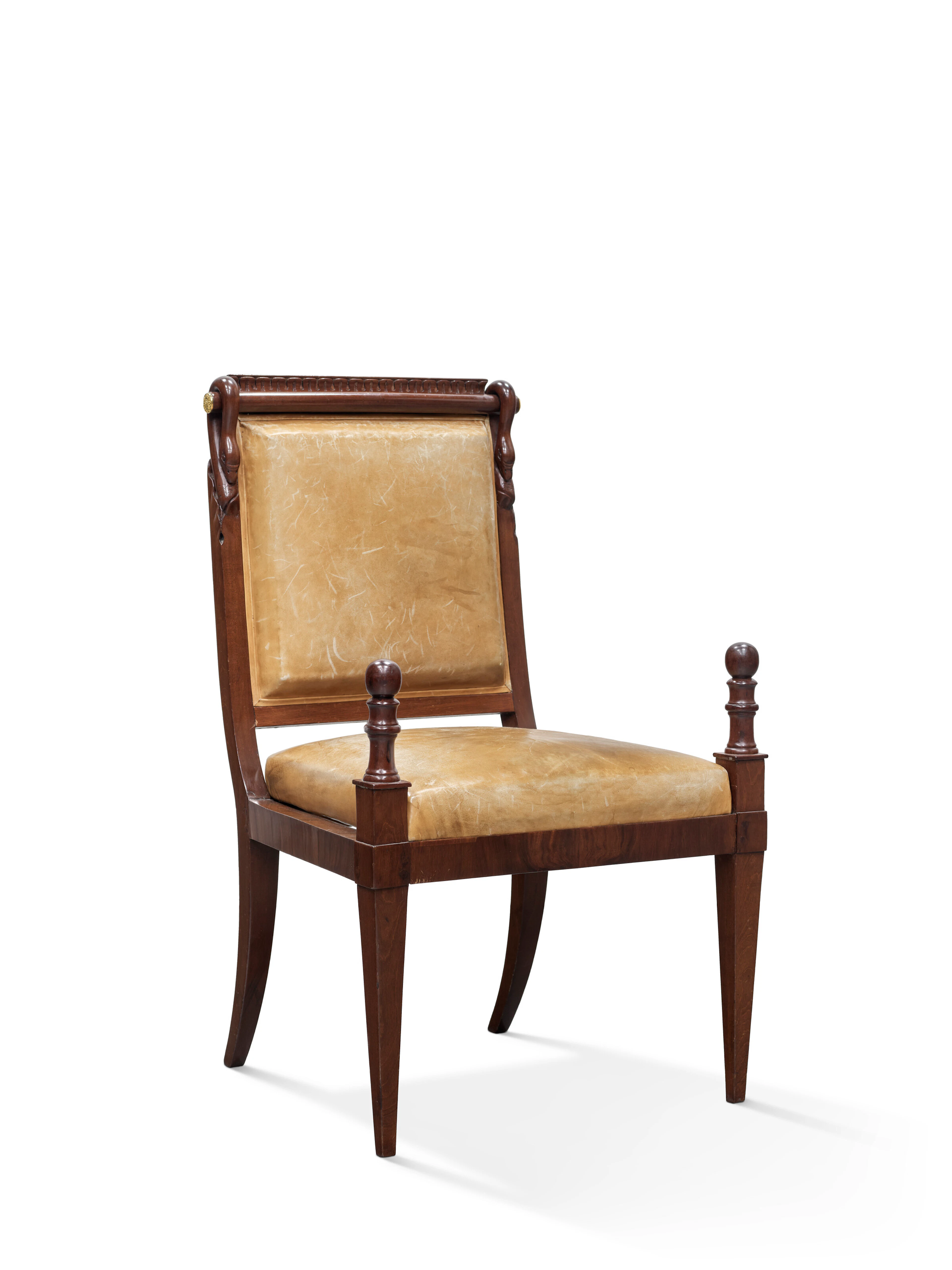 Chaise D'officier D’époque Consulat