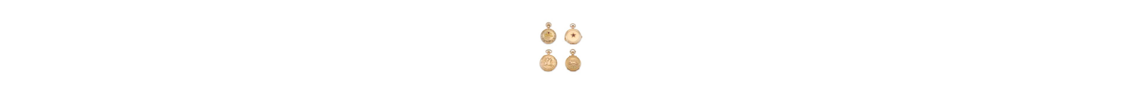 Two Swiss Gold Repeater Chronograph Pocket Watches and Two American