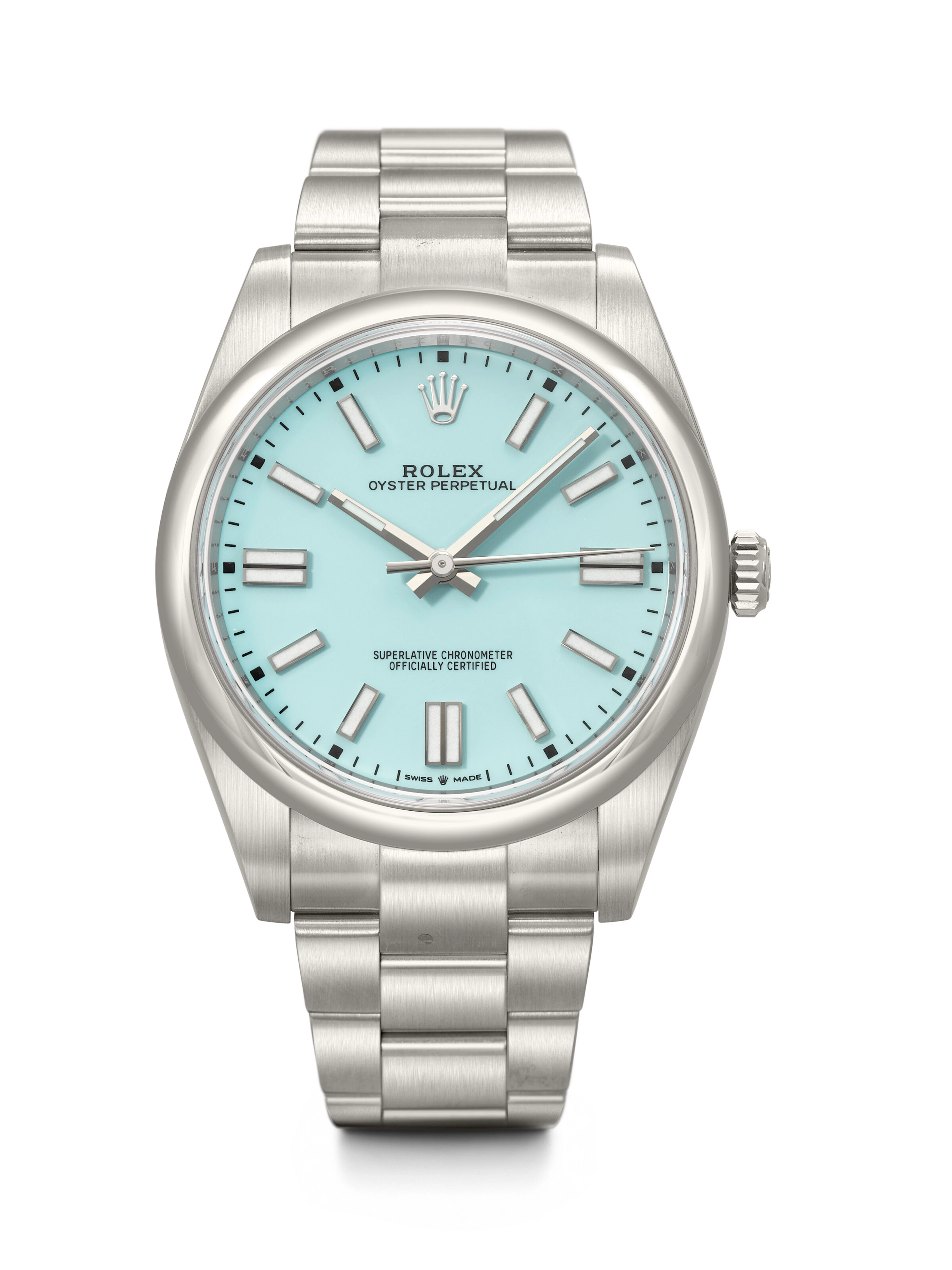 ROLEX. AN ATTRACTIVE STAINLESS STEEL AUTOMATIC WRISTWATCH WITH SWEEP