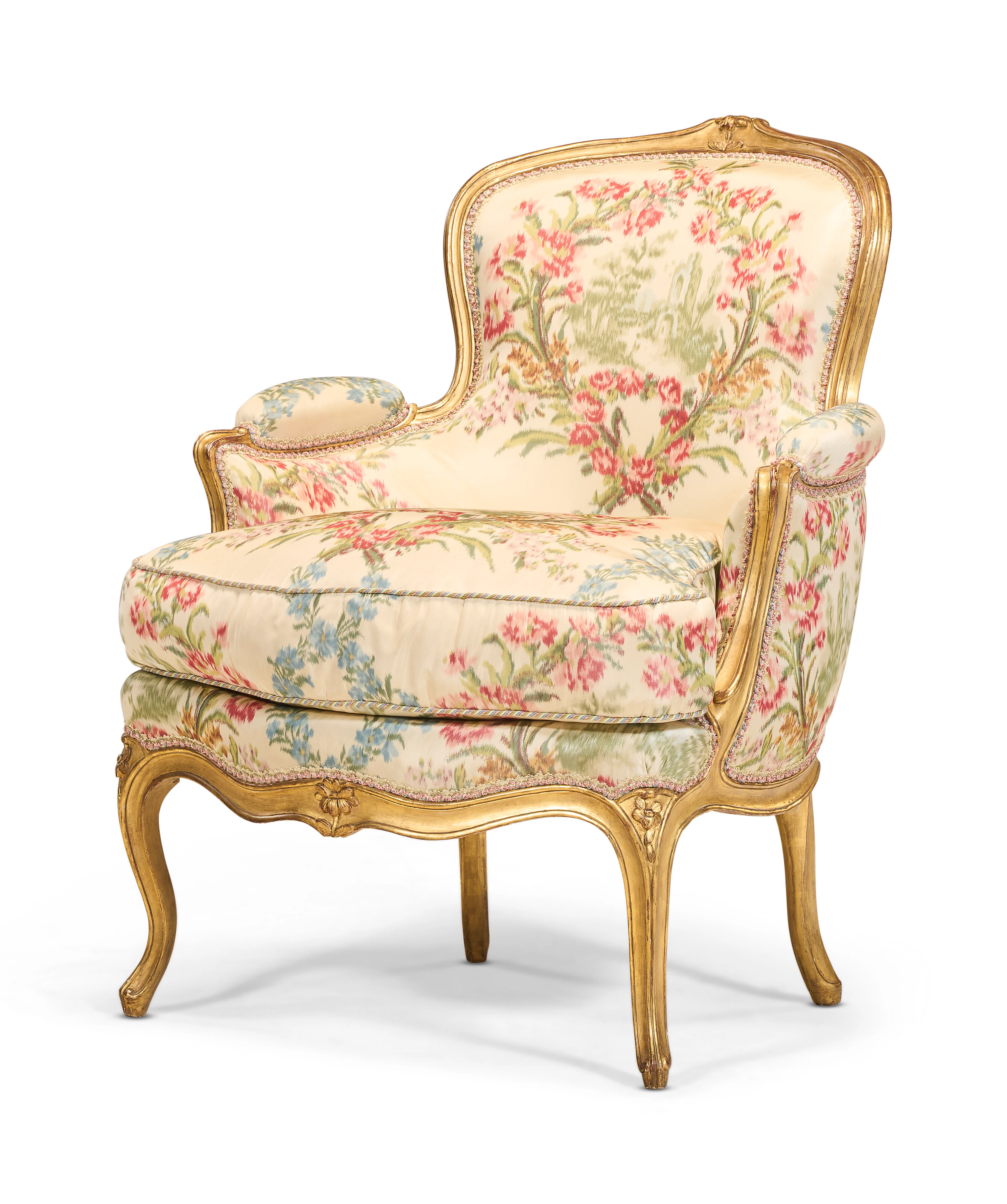 A Louis Xv Giltwood Bergere