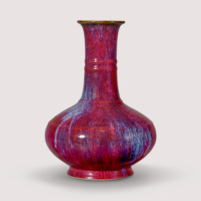 A Fine and Superb Flambé -Glazed Bottle Vase
