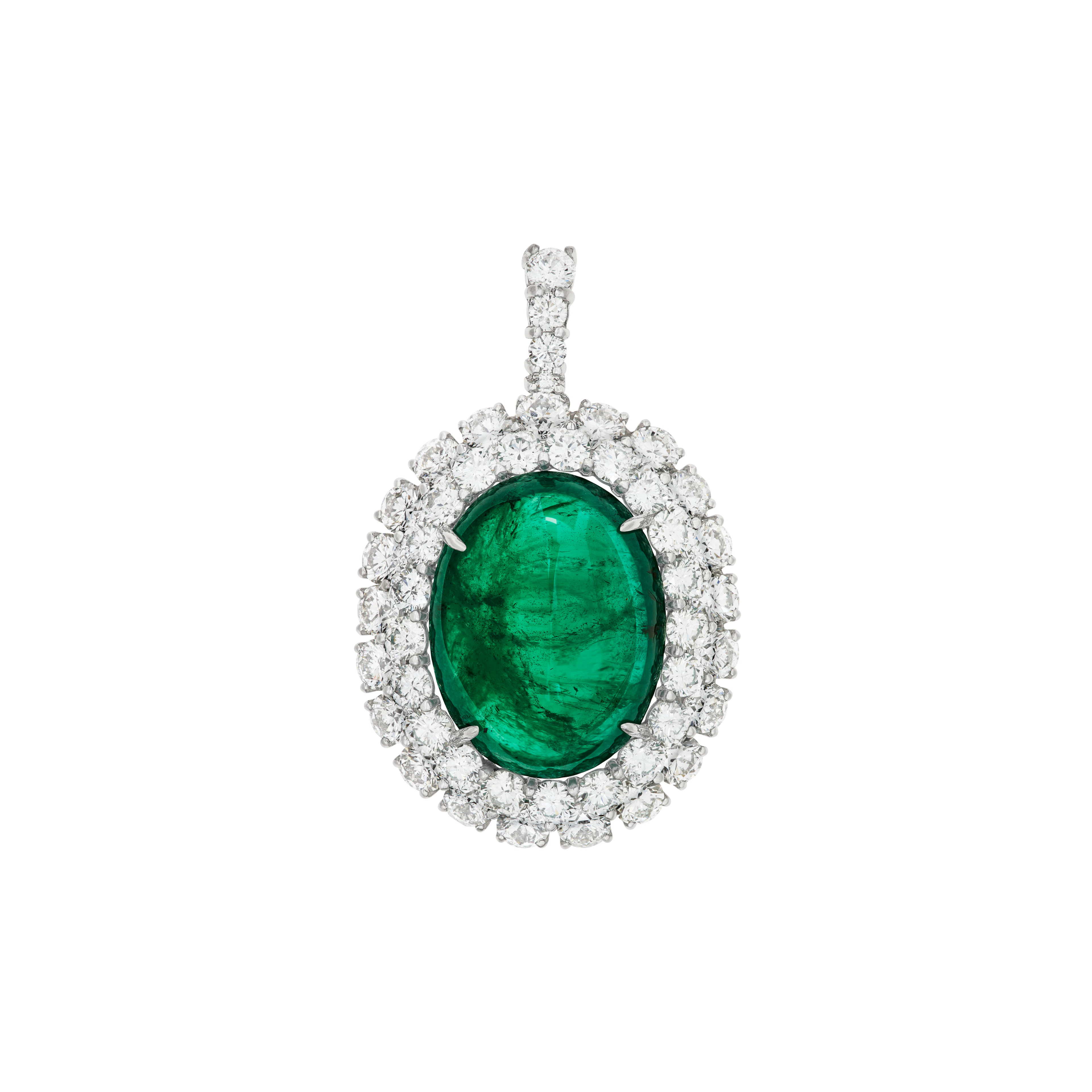 Piranesi Emerald and Diamond Pendant