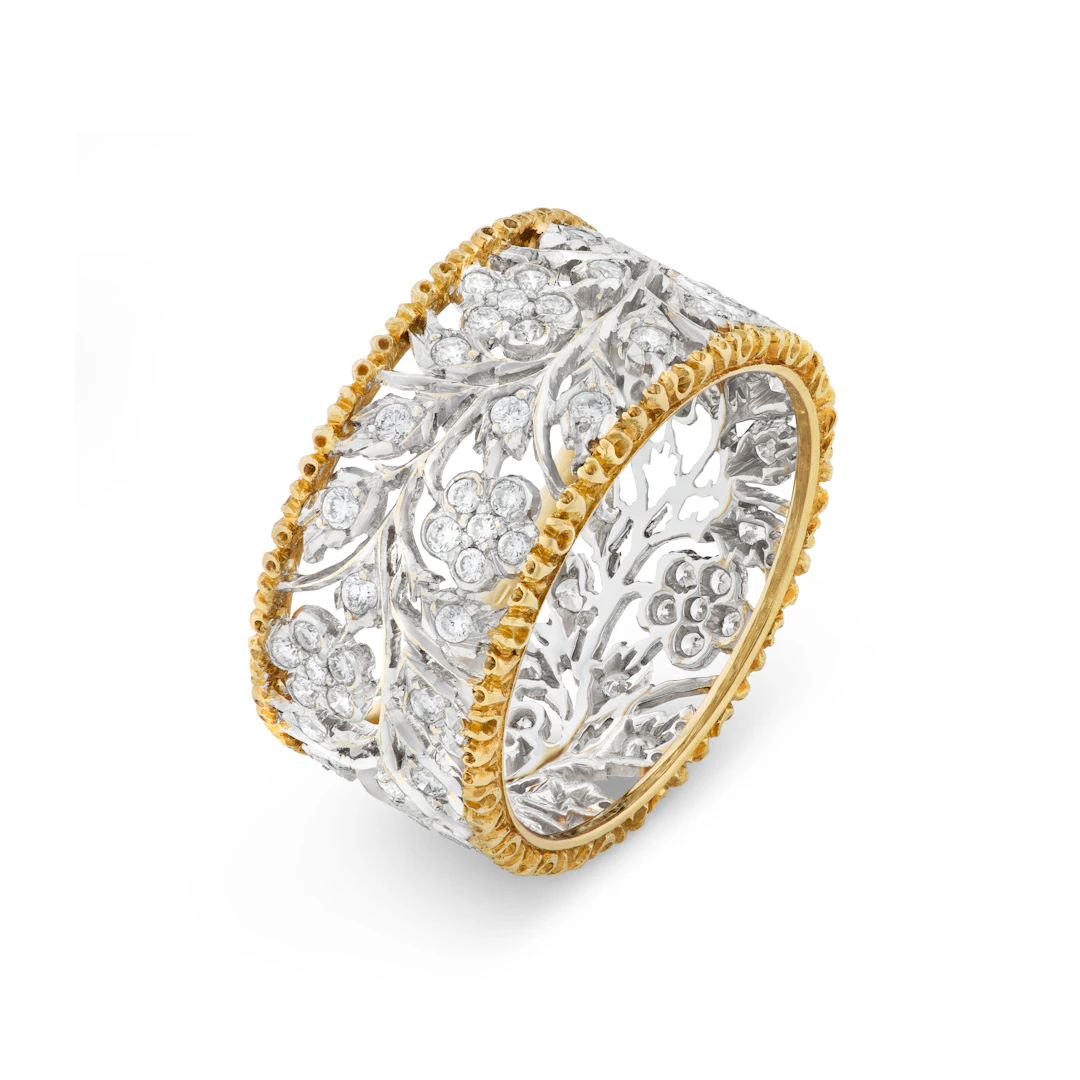 Buccellati Diamond and Gold Eternity Band Ring