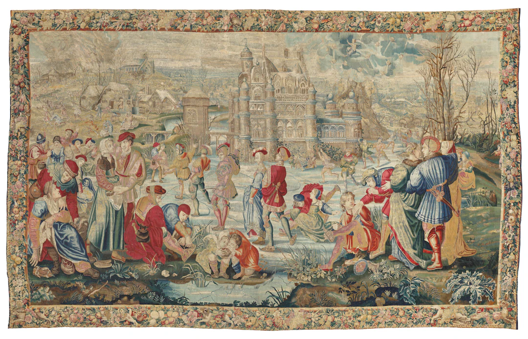 A Flemish Allegorical Tapestry from 'The Seasons of Lucas' Series