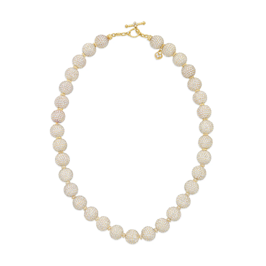 Judith Ripka Diamond Ball Necklace