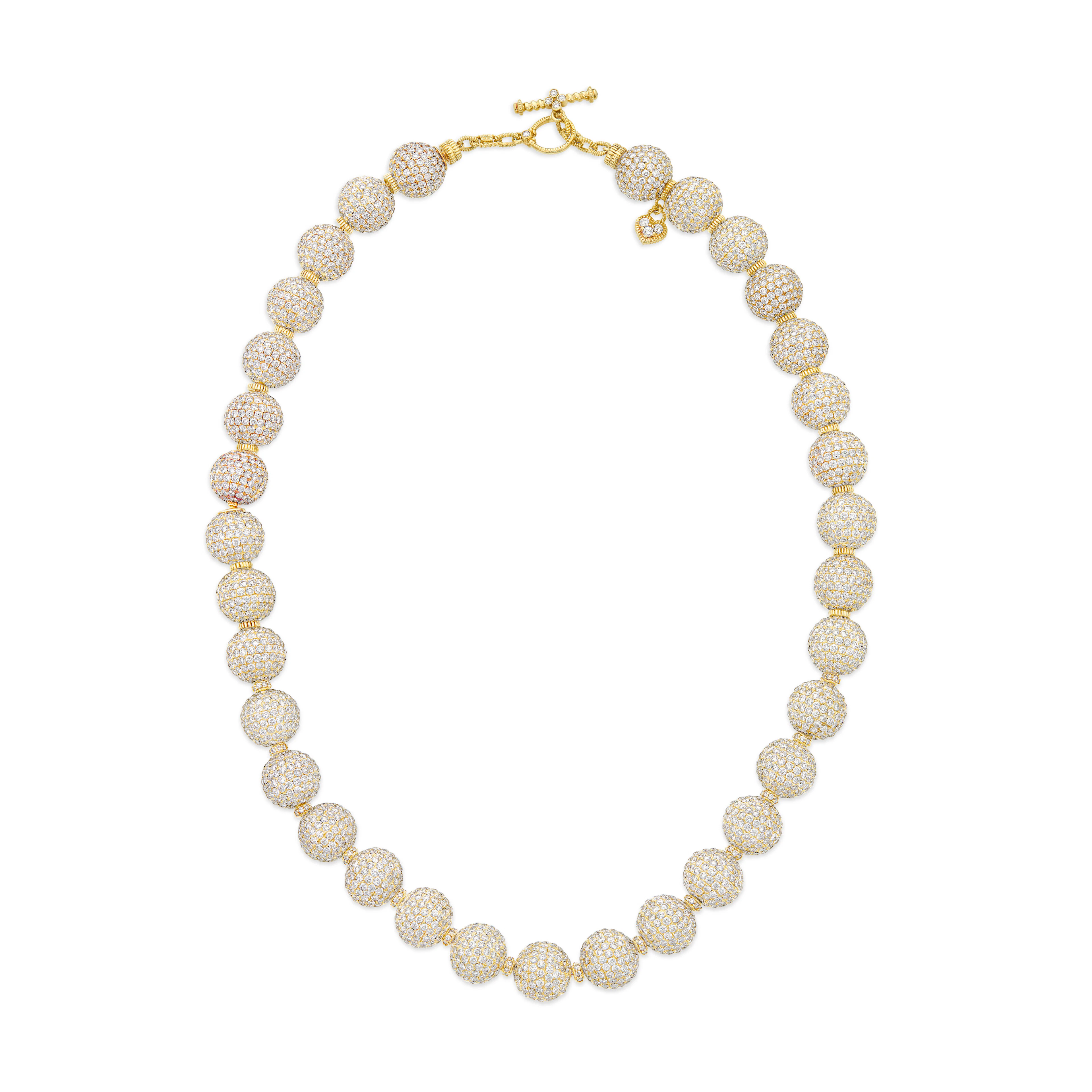 Judith Ripka Diamond Ball Necklace