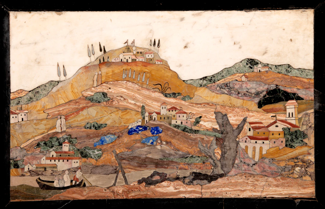 An Italian Pietra Dura Plaque