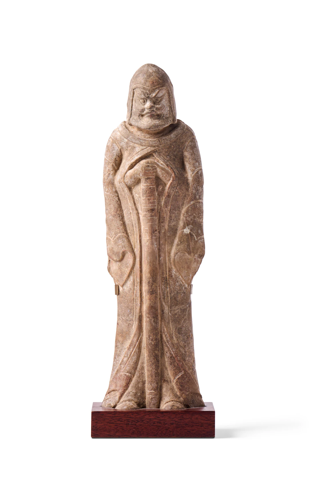 A Pottery Figure of a Guard