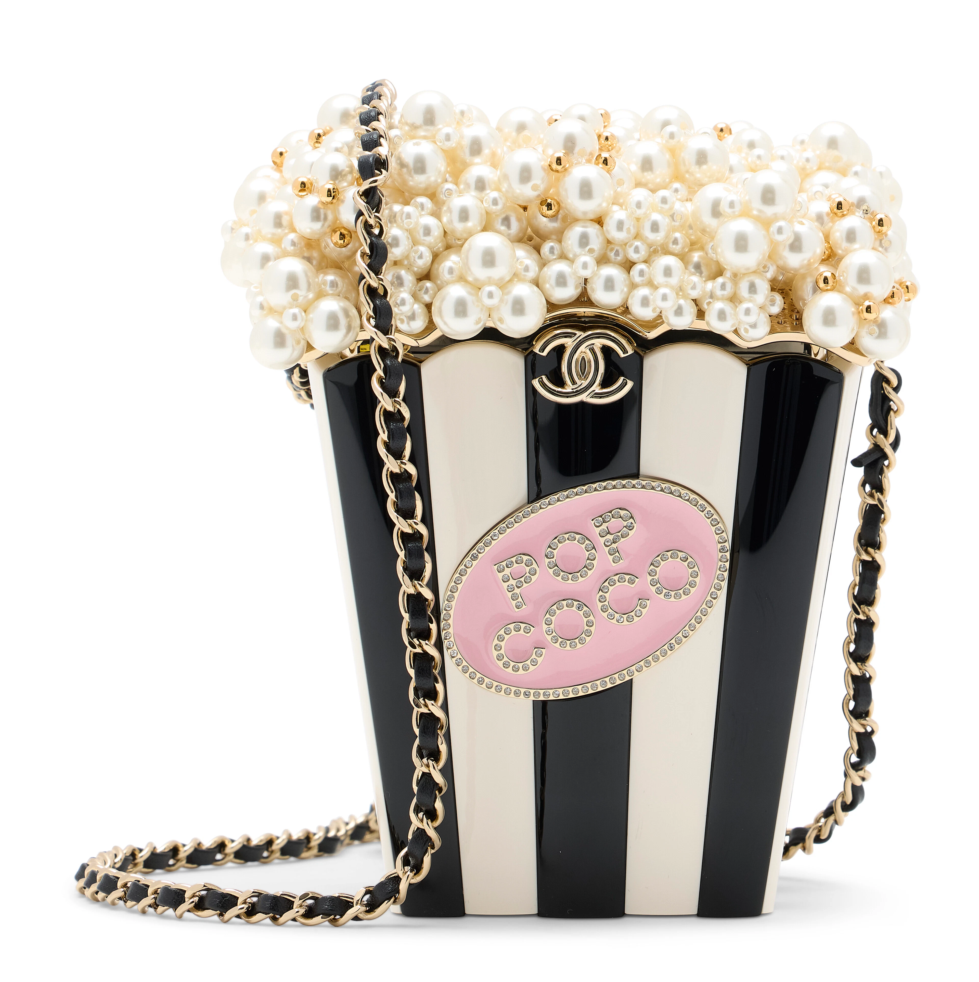 A RUNWAY POPCORN MINAUDIÈRE BAG