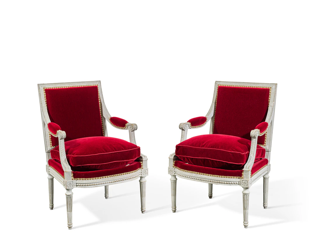 Paire De Fauteuils D'époque Louis Xvi