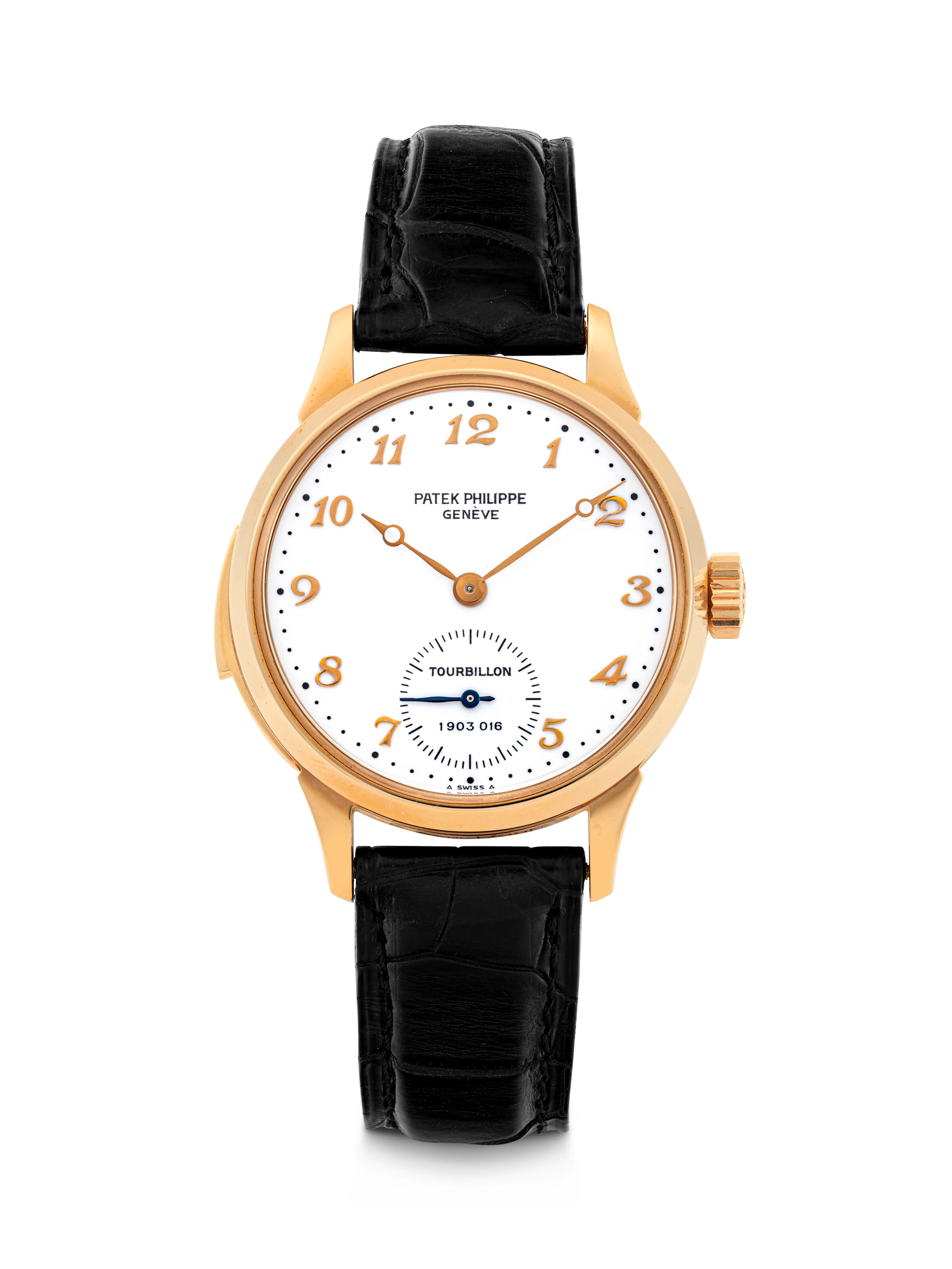 PATEK PHILIPPE. A VERY RARE AND SOPHISTICATED 18K PINK GOLD MINUTE