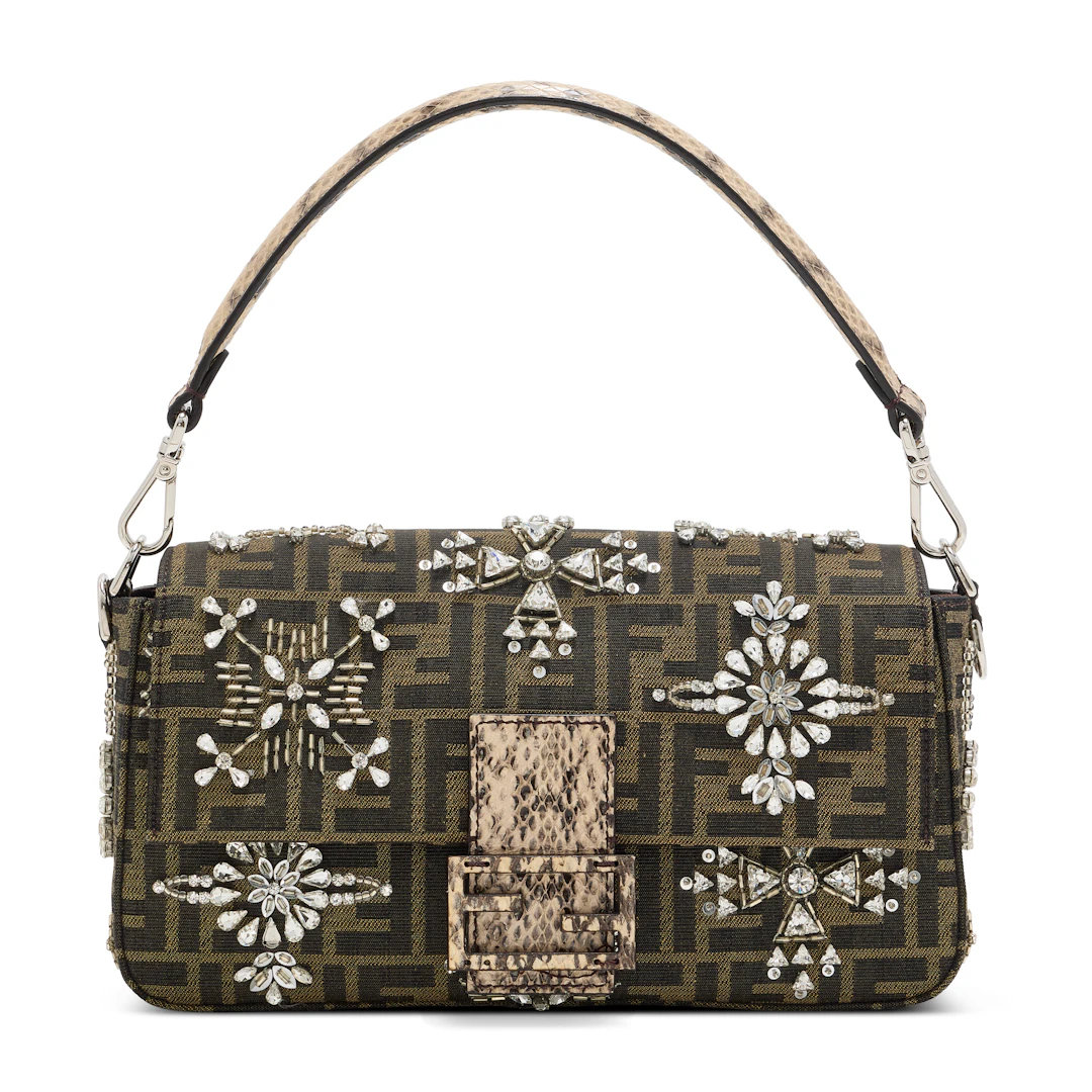 A Re-Edition Ff Jacquard, Crystal and Shiny Python Baguette