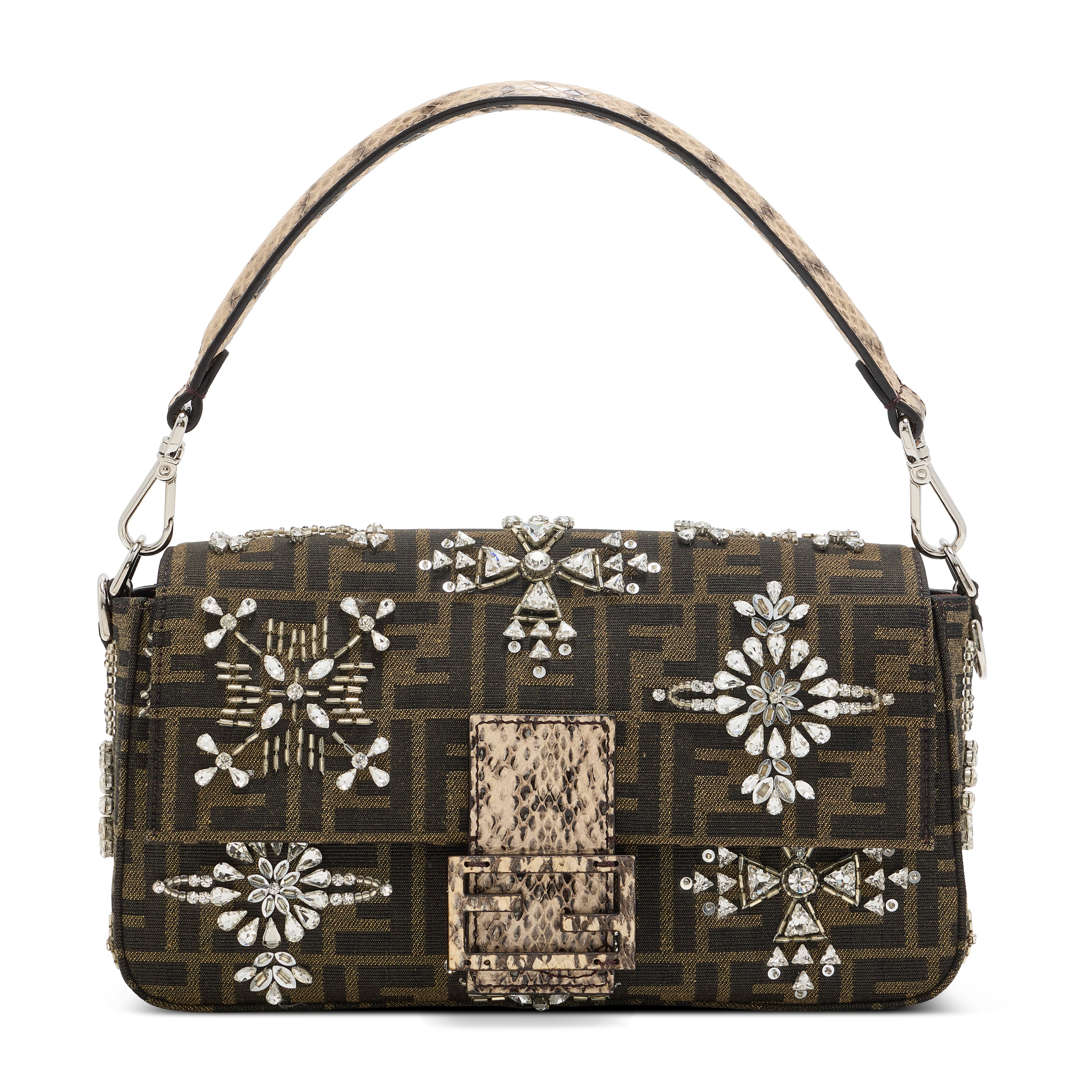 A Re-Edition Ff Jacquard, Crystal and Shiny Python Baguette