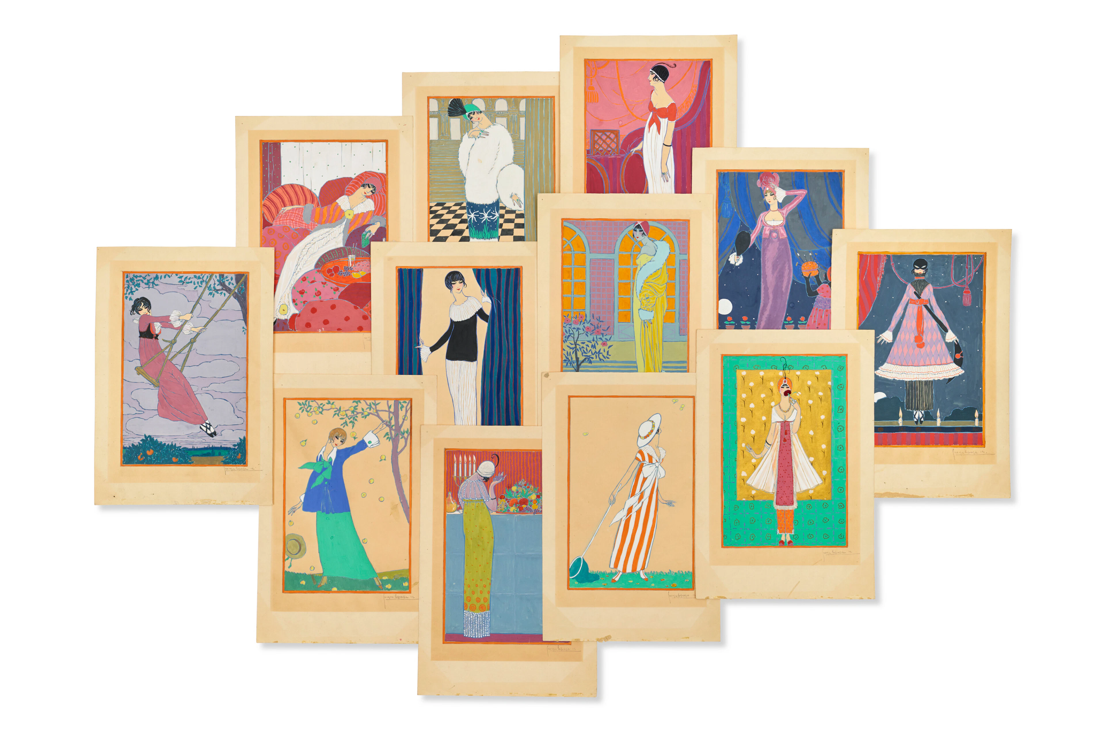 GEORGES LEPAPE (PARIS 1887-1971 BONNEVAL) et PAUL POIRET (PARIS 1879-1944
