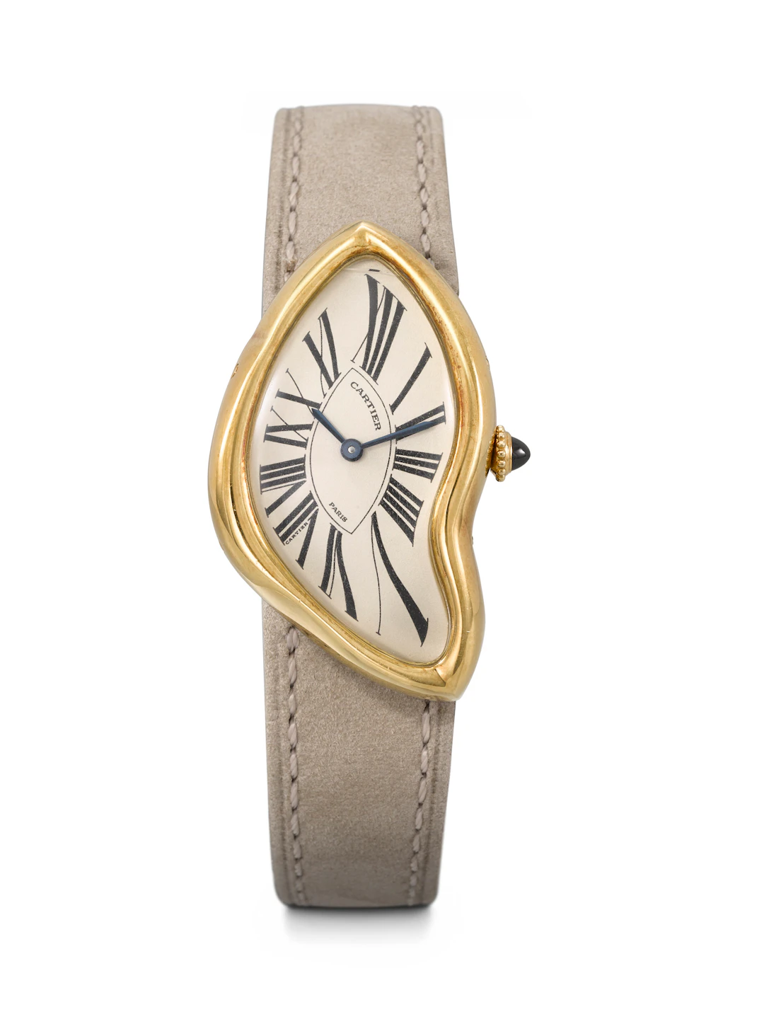 Cartier. An Iconic 18K Gold Limited Edition Asymmetrical Wristwatch