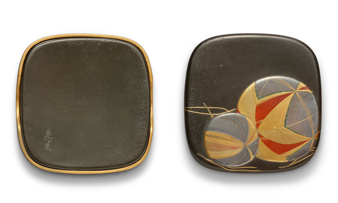 A Small Lacquer Kogo (Incense Container)