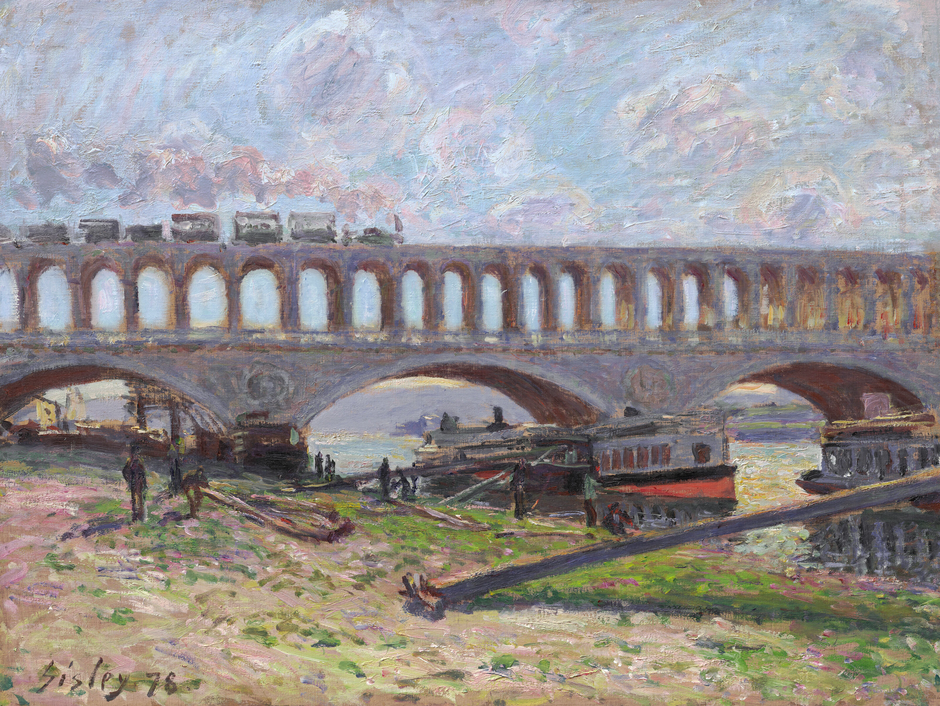 ALFRED SISLEY (1839-1899) Le viaduc d'Auteuil