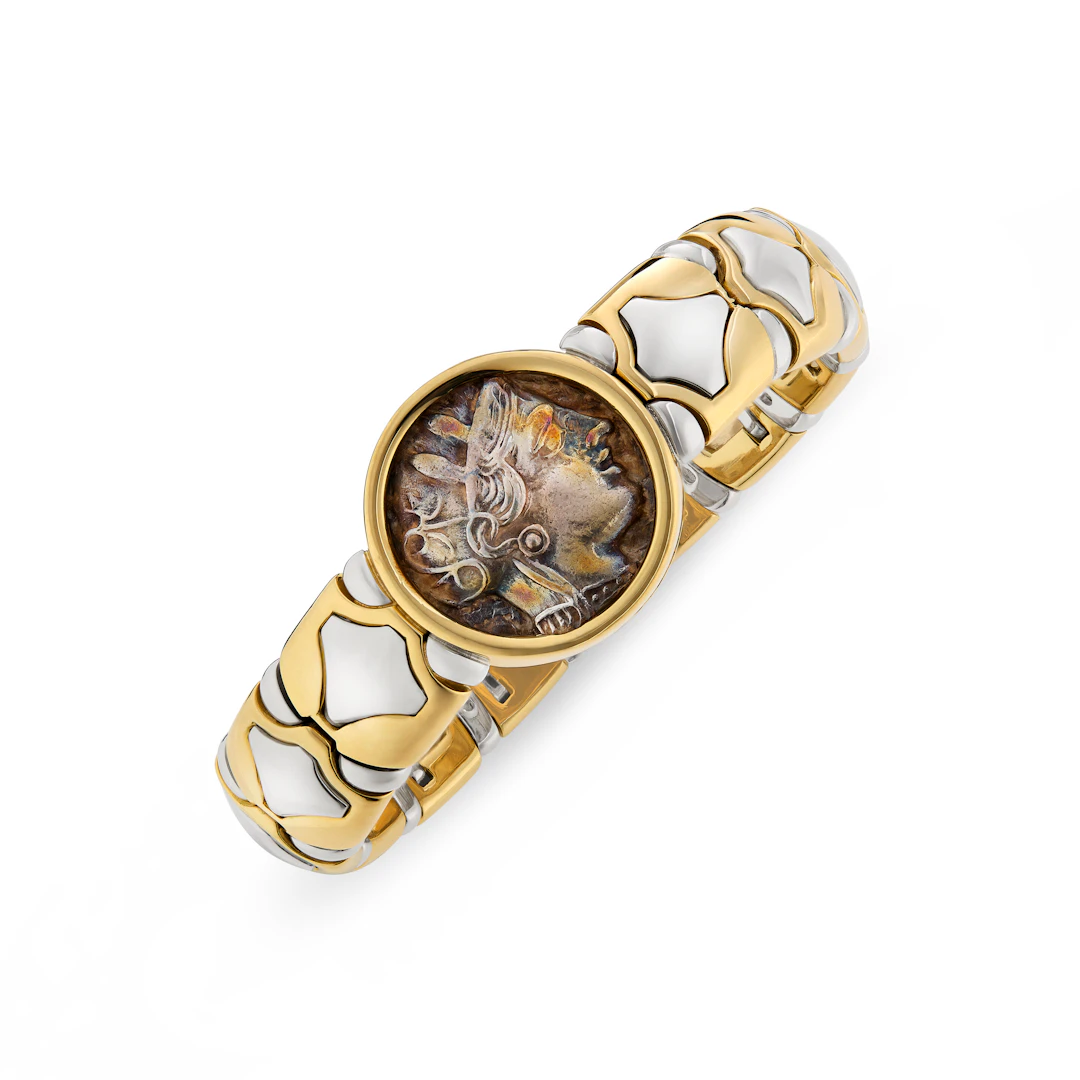 Bulgari Coin and Bi-Colored Gold 'Monete' Bracelet