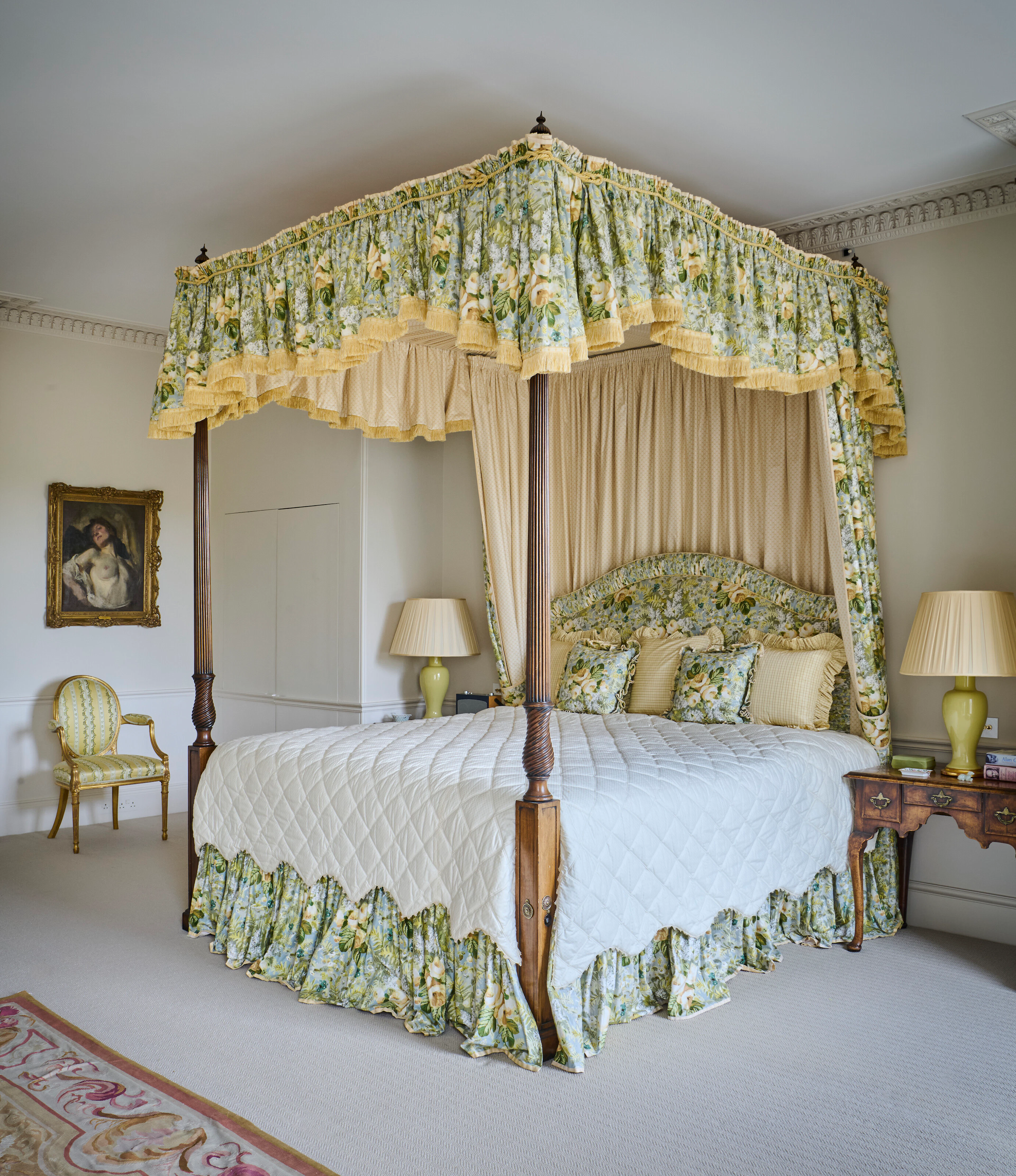 A George Iii Style Mahogany Four-Post Bedstead