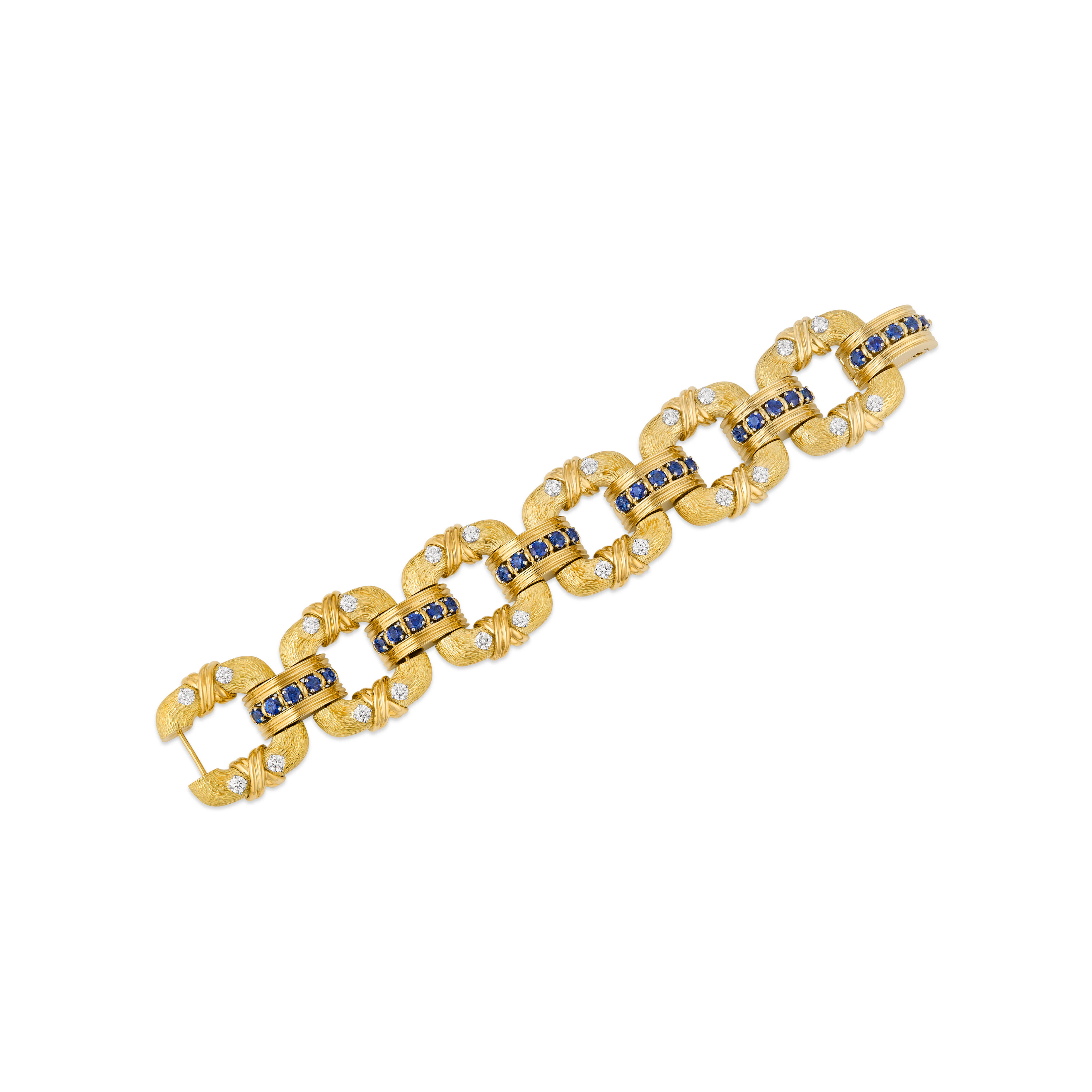 Tiffany & Co., Jean Schlumberger Sapphire and Diamond 'Cooper' Bracelet