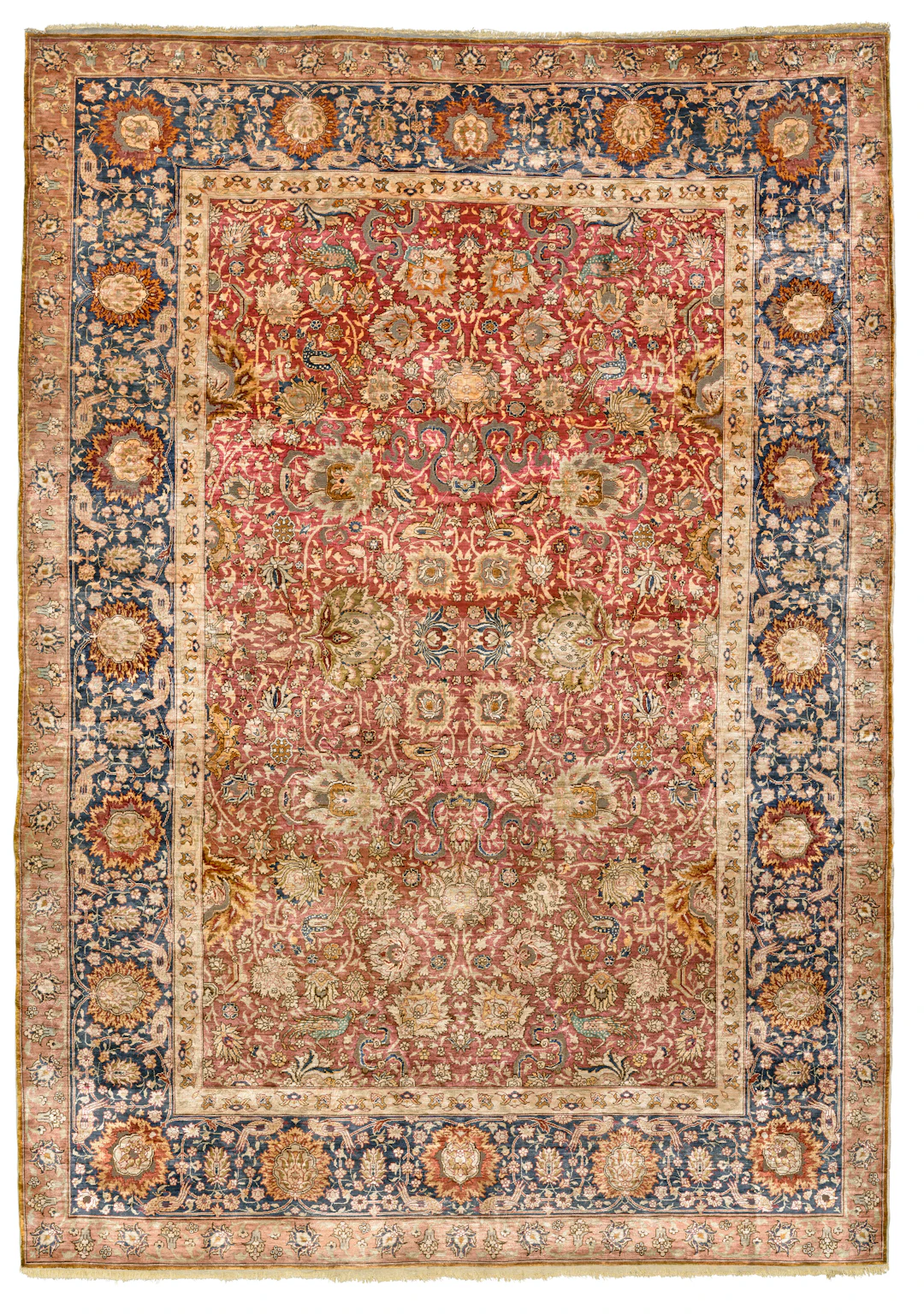 A Silk and Metal-Thread Koum Kapi Rug
