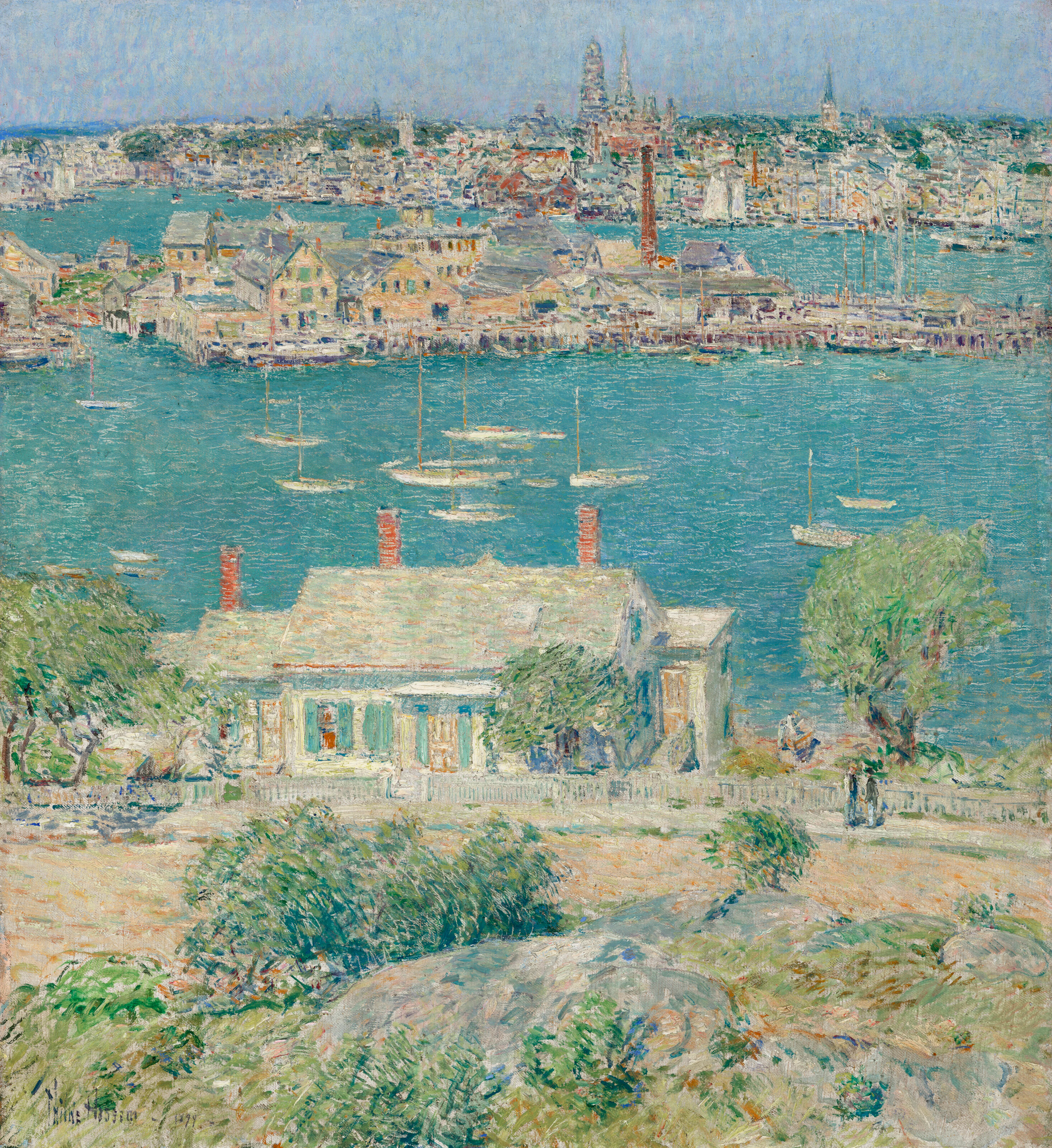 CHILDE HASSAM (1859-1935) Gloucester Harbor
