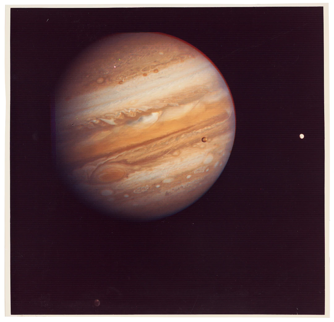 Very Large Format Photograph of Jupiter and Its Satellites