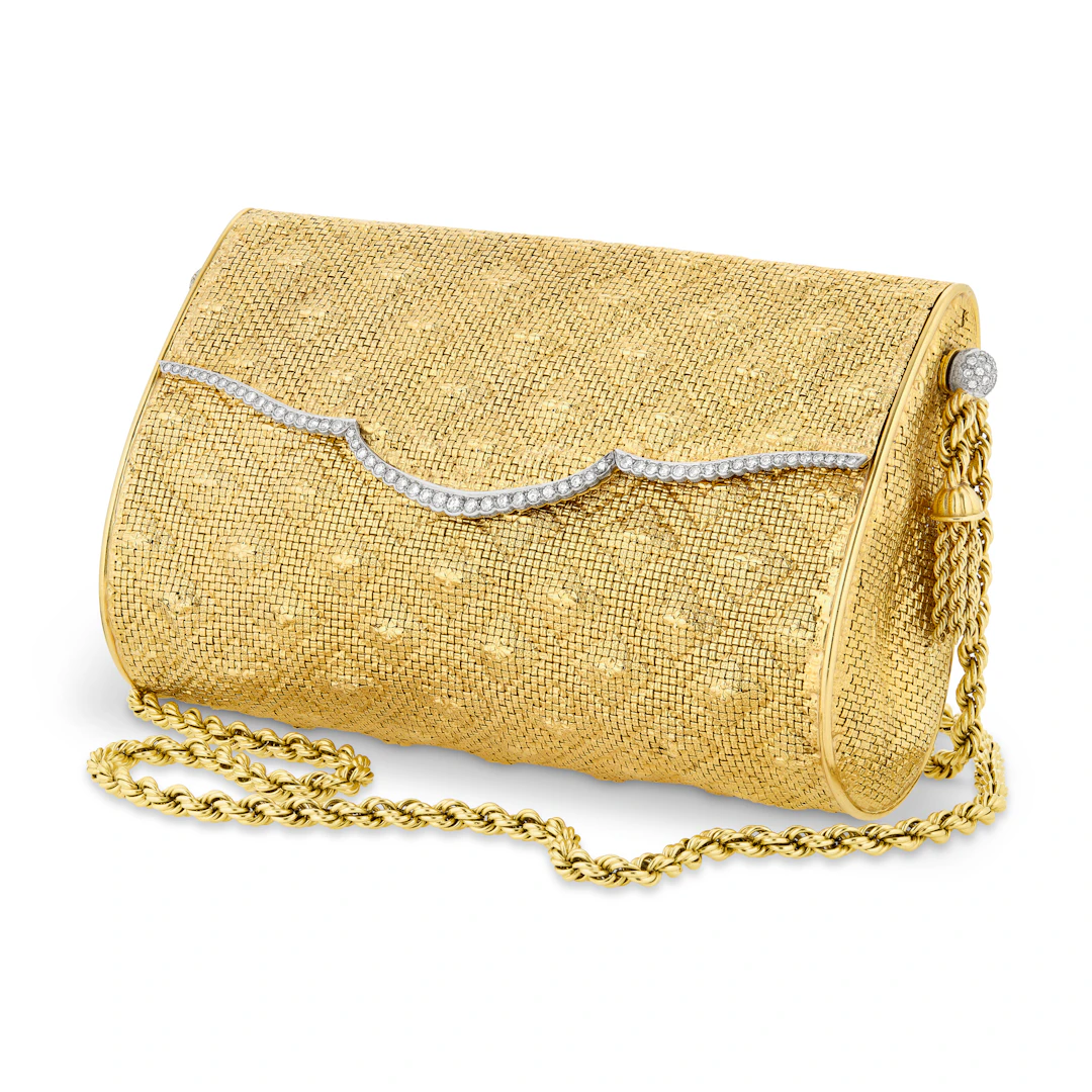 Gold and Diamond Evening Bag
