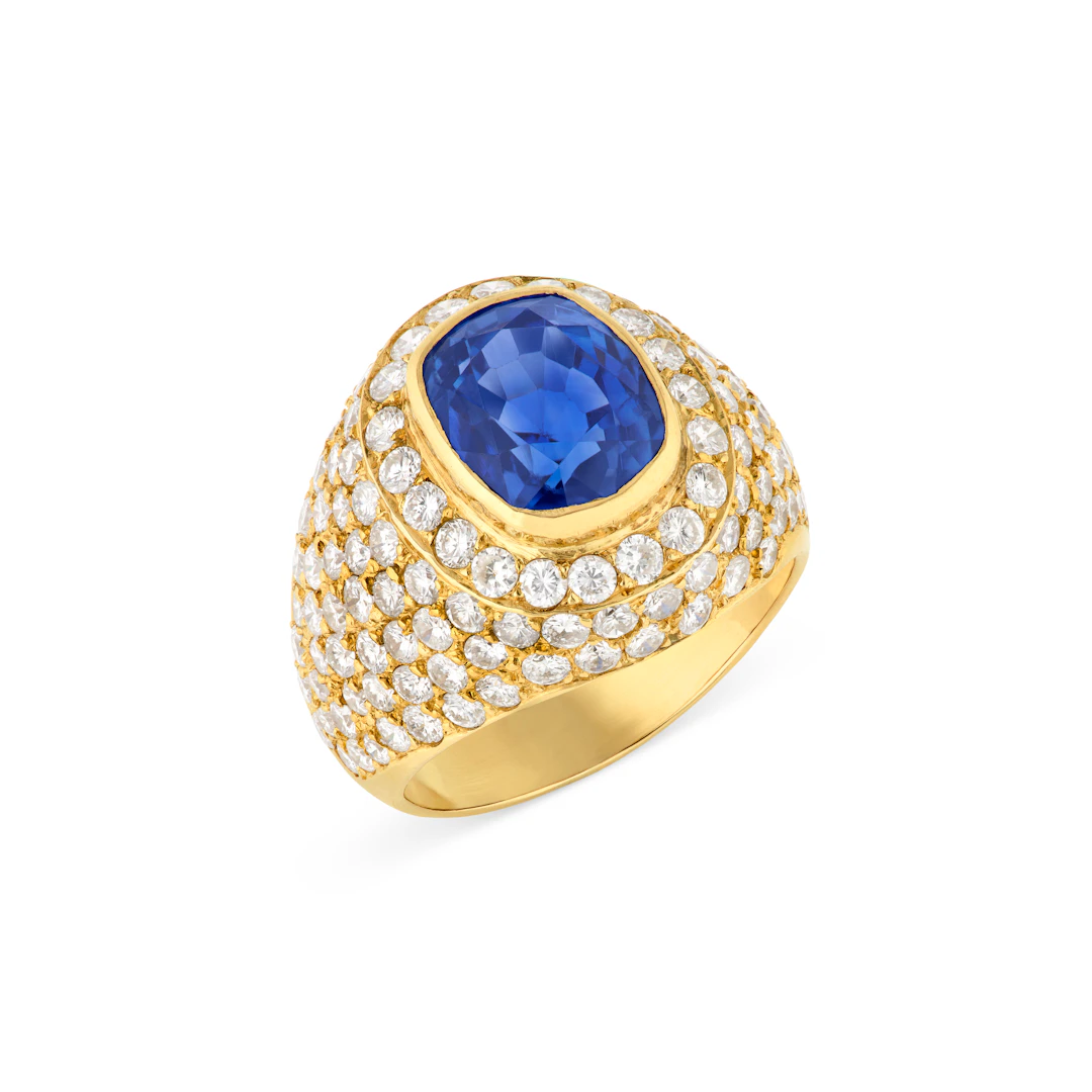 Sapphire and Diamond Ring