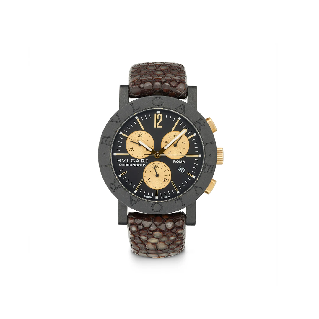 Bulgari Carbon and Gold 'Carbongold' Wristwatch