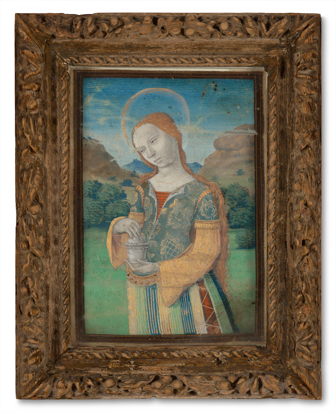 Mary Magdalene with Her Ointment Pot, Miniature from a Book of Hours