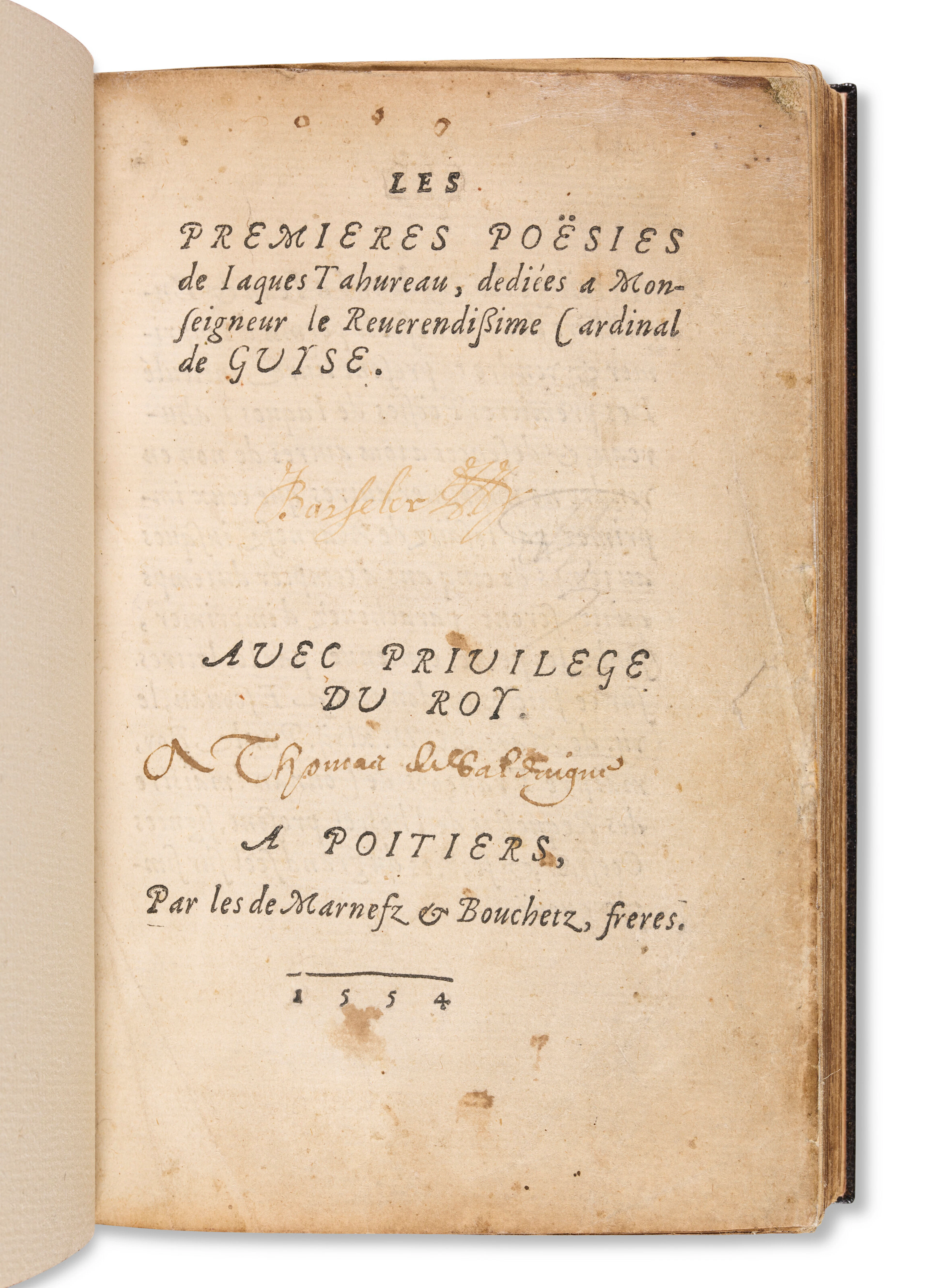 TAHUREAU, Jacques (1527-1555)