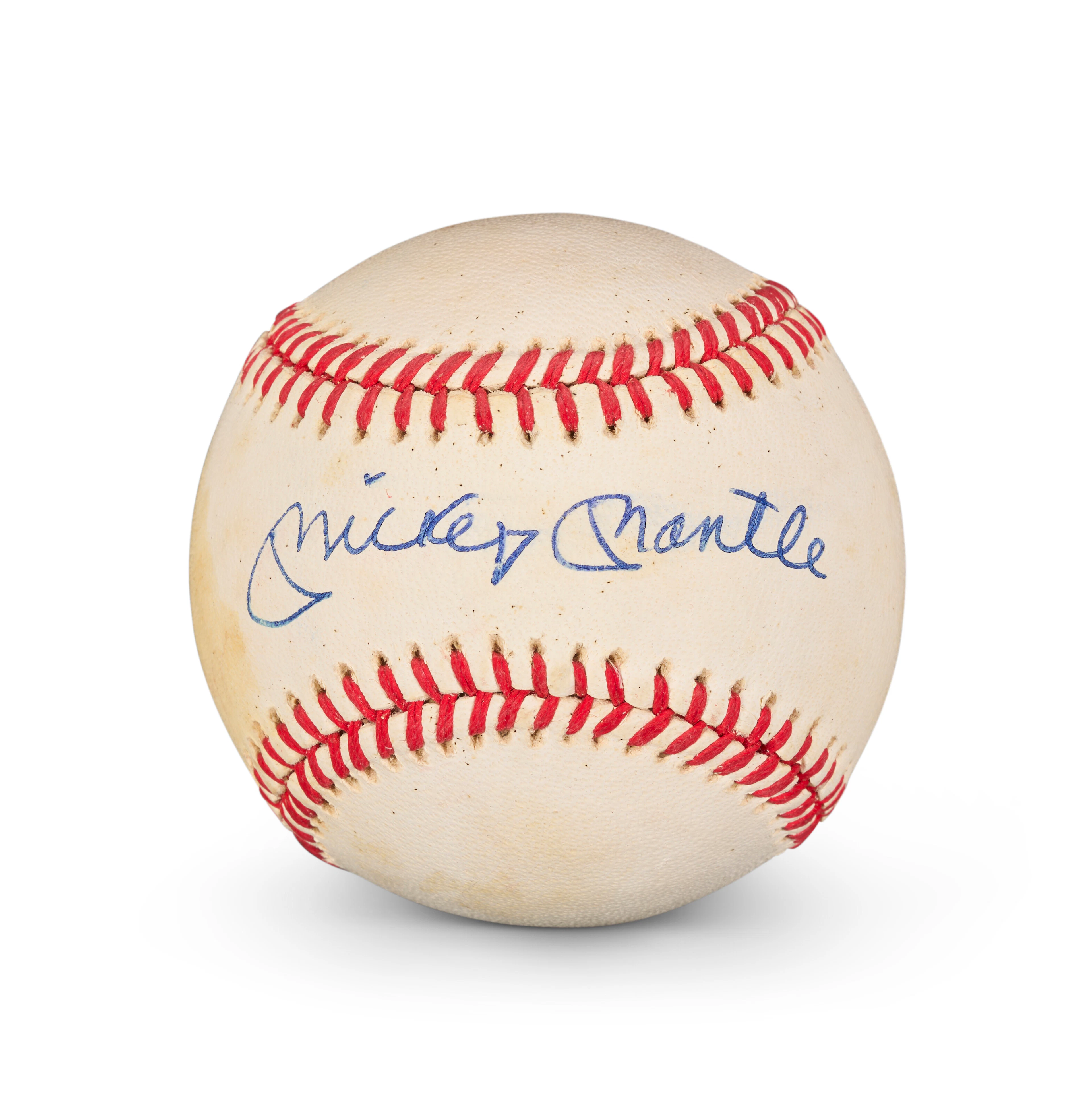 MICKEY MANTLE, TED WILLIAMS, AND JOE DIMAGGIO SINGLE SIGNED BASEBALLS