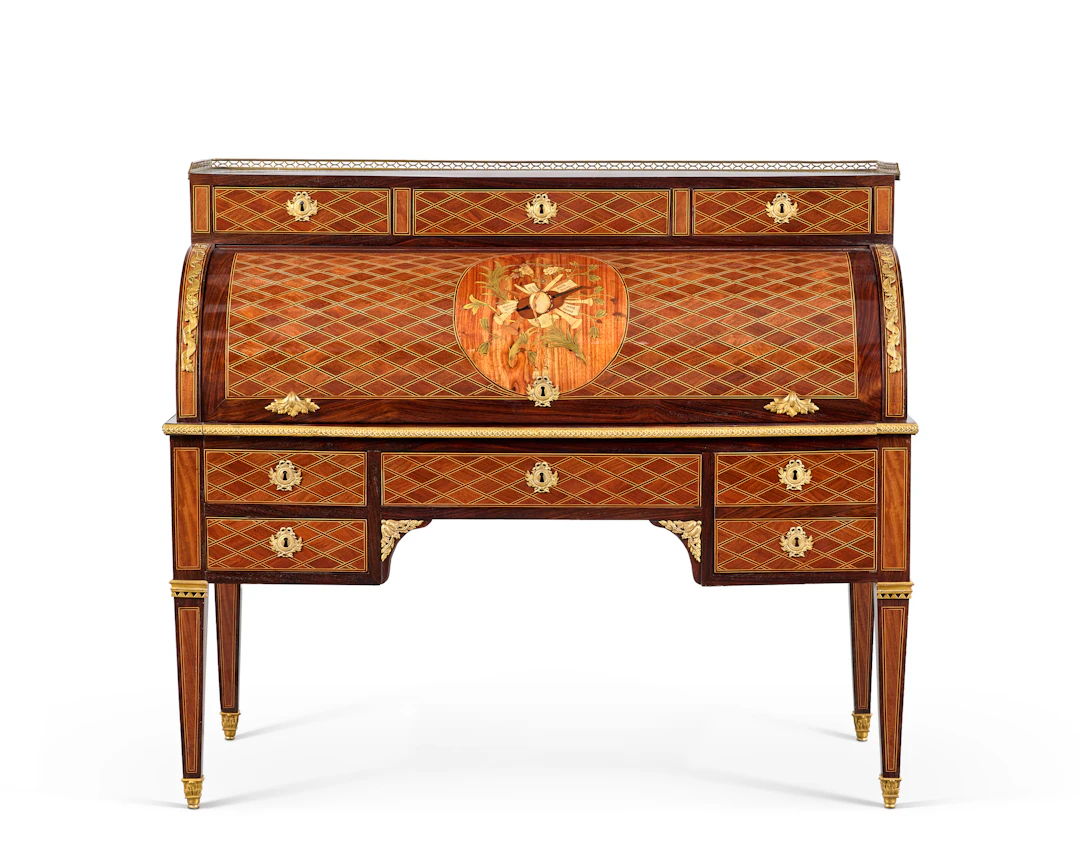 Bureau À Cylindre D'époque Louis Xvi