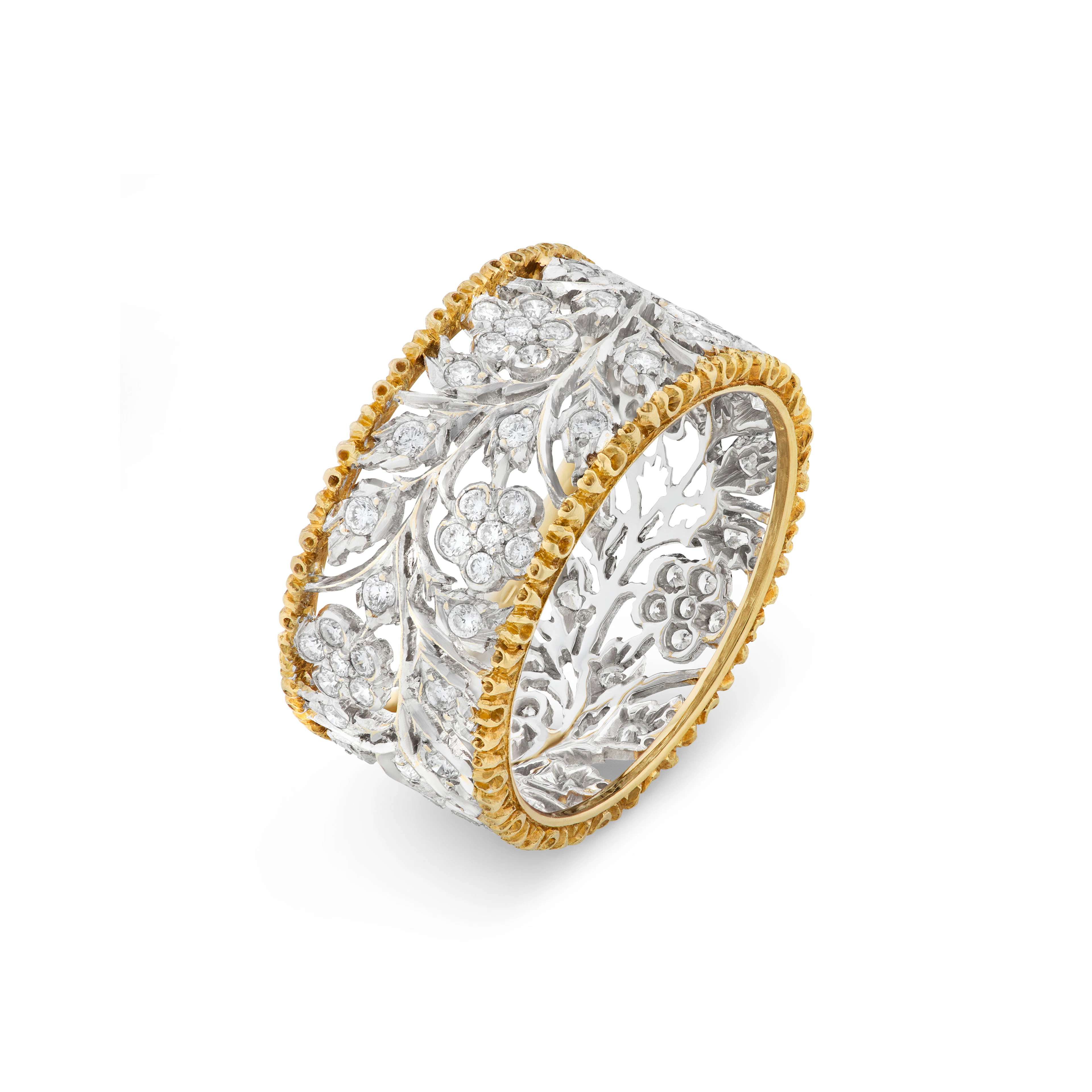 Buccellati Diamond and Gold Eternity Band Ring