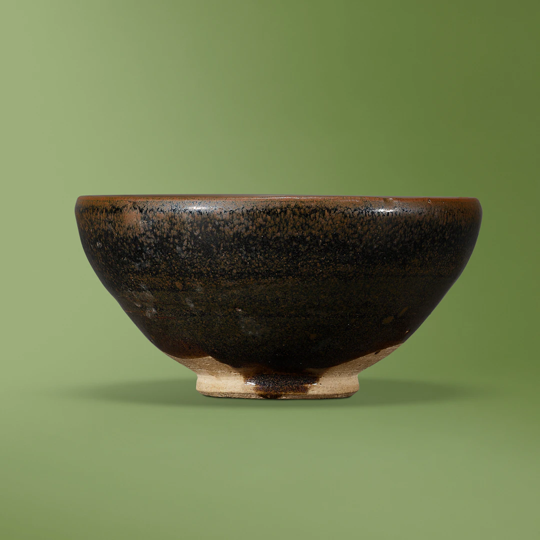 A Cizhou-Type Russet 'Oil-Spot' Brownish-Black-Glazed Bubble Bowl