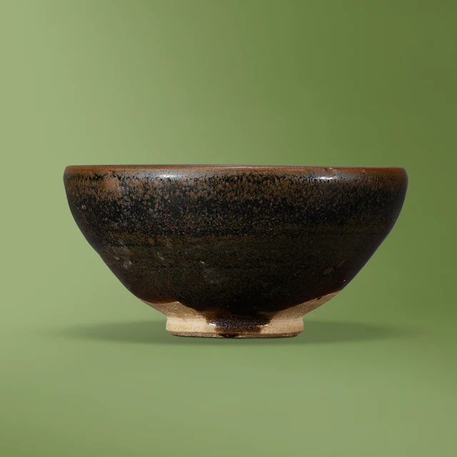 A Cizhou-Type Russet 'Oil-Spot' Brownish-Black-Glazed Bubble Bowl