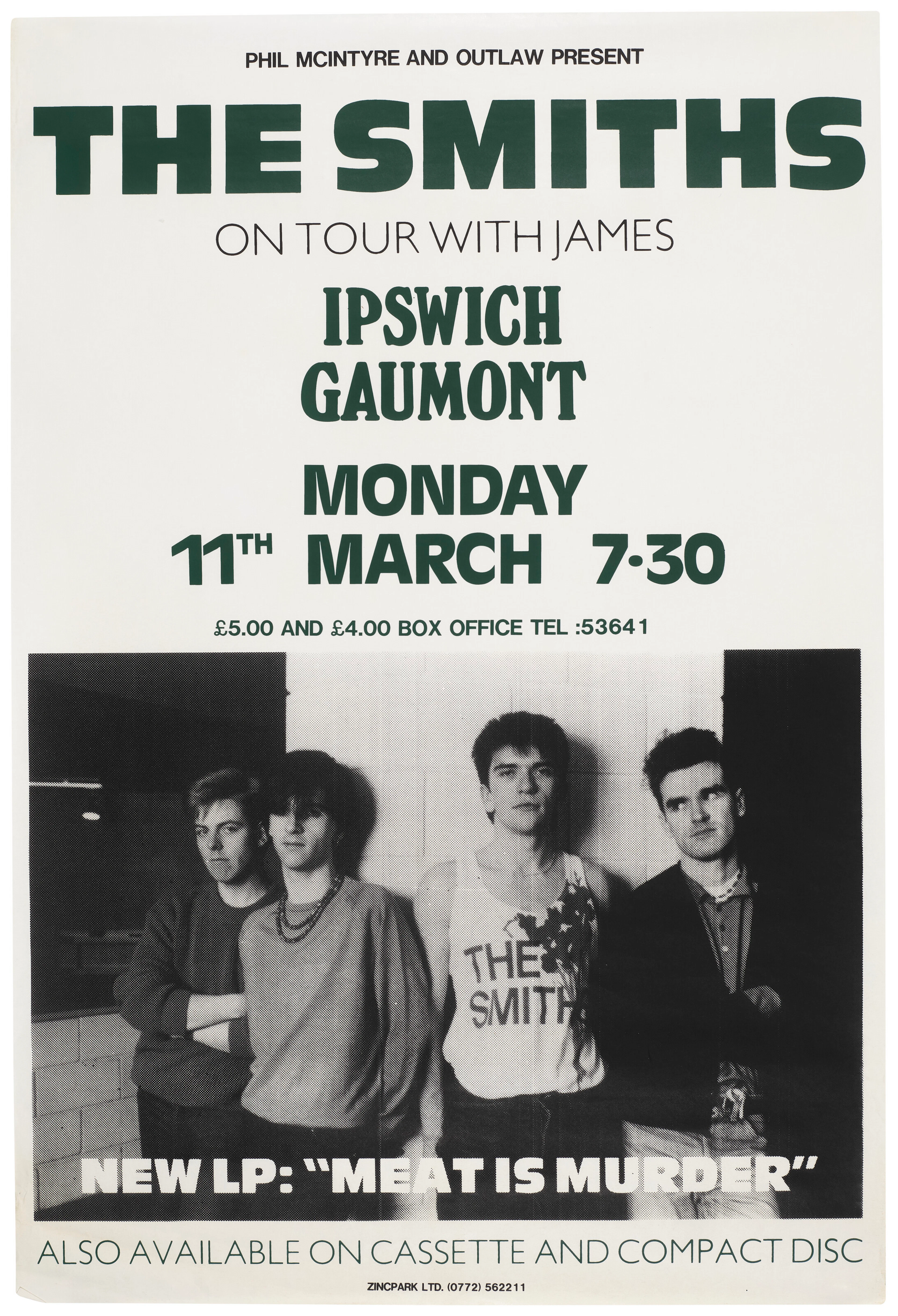 The Smiths: a Uk Concert Poster, 1985