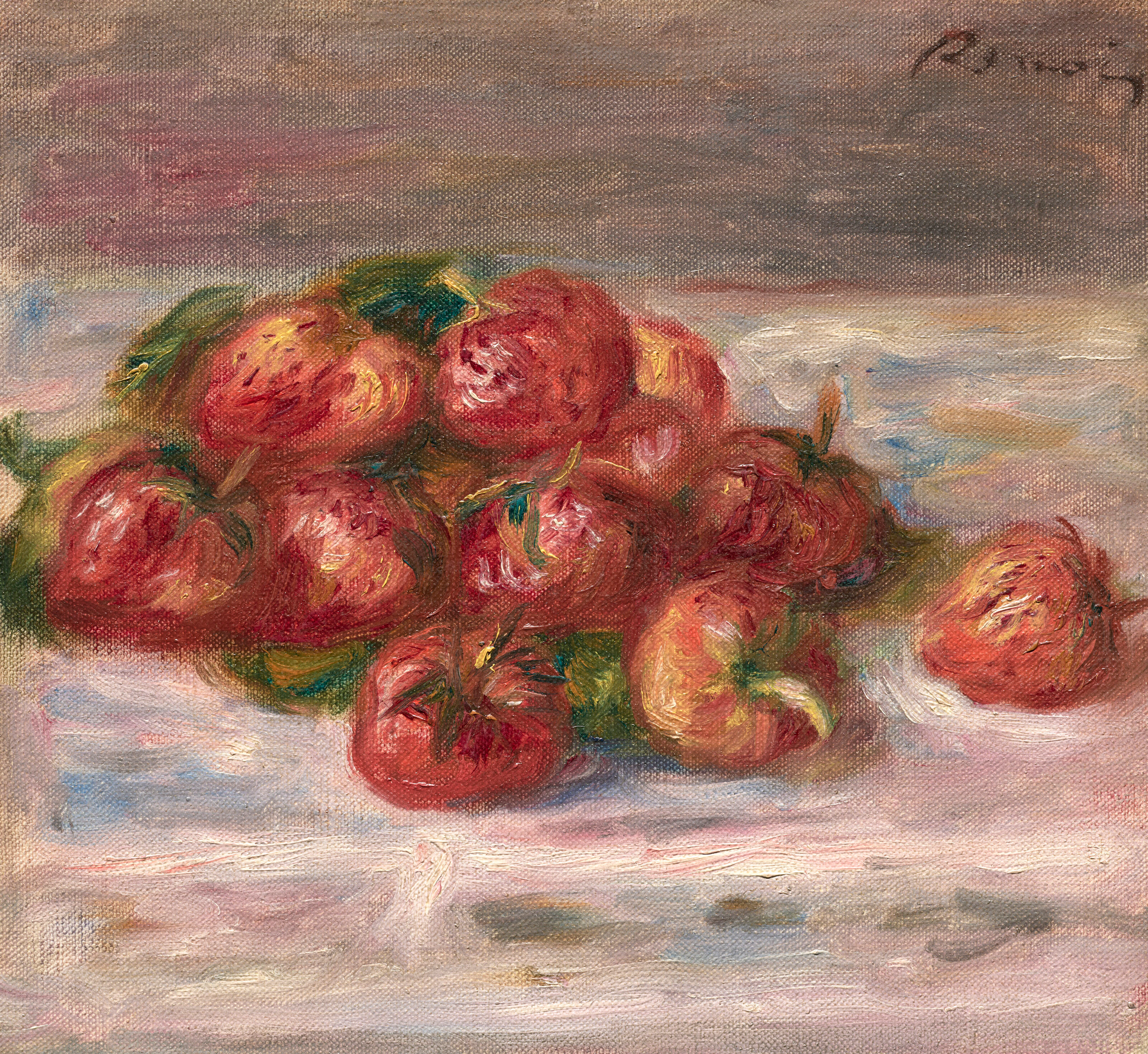 PIERRE-AUGUSTE RENOIR (1841-1919) Nature morte aux fraises