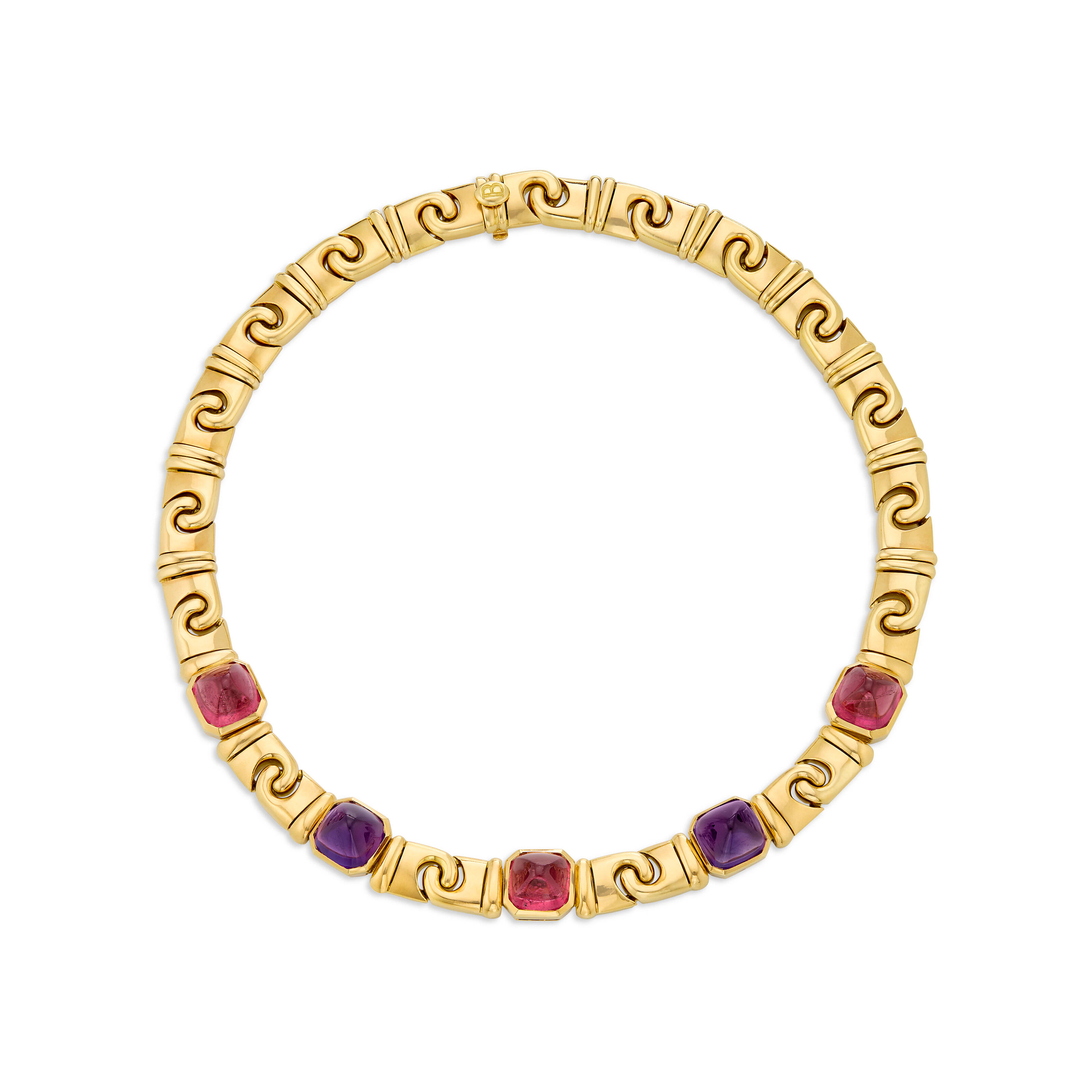 Bulgari Tourmaline and Amethyst Necklace