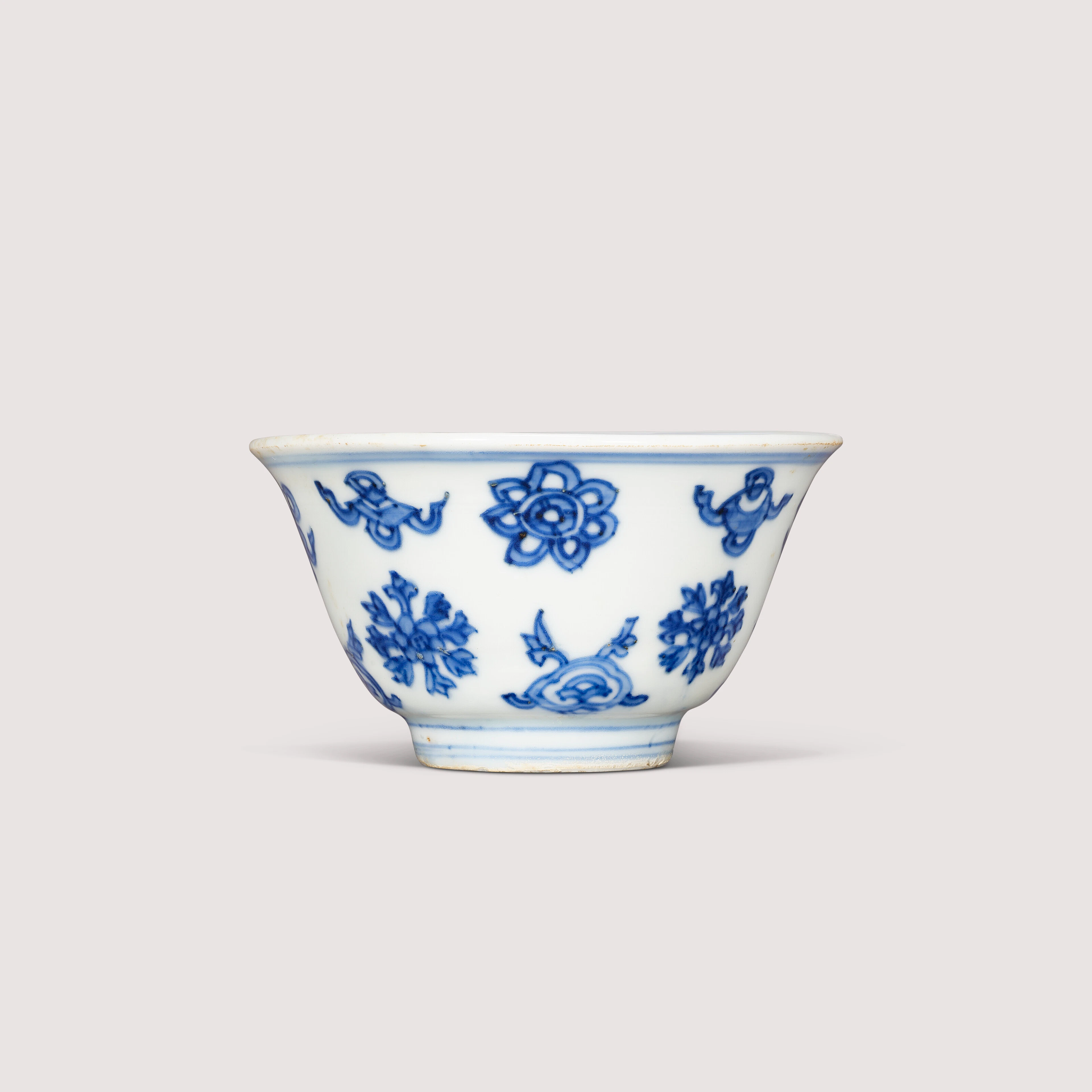 A Small Blue and White ‘ Bajixiang’ Cup